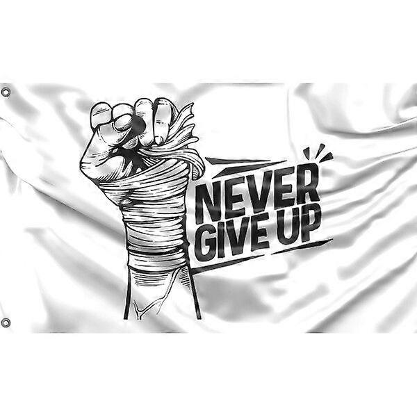 Never Give Up Flag Pattern 460