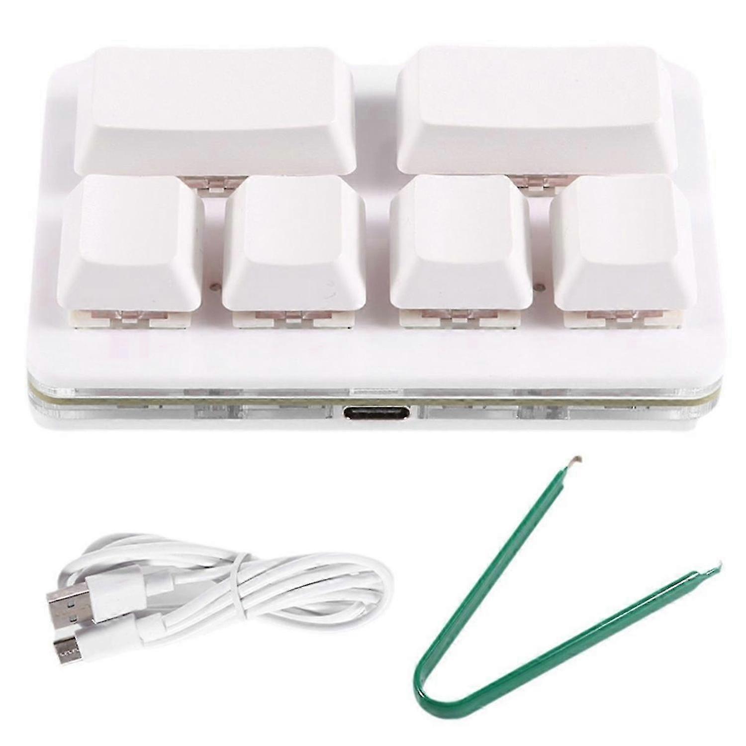 6 Keys Customized Shortcut Keyboard Gaming Recording Mute Stock Beater Hot Swap Mechanical Copy Paste Keyboard