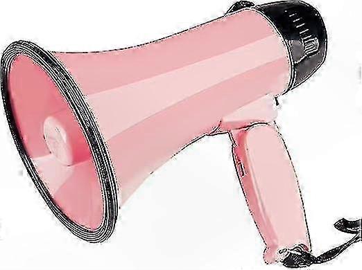 20W Portable Megaphone Speaker with Siren, Volume Control, and Strap for Voice Amplification