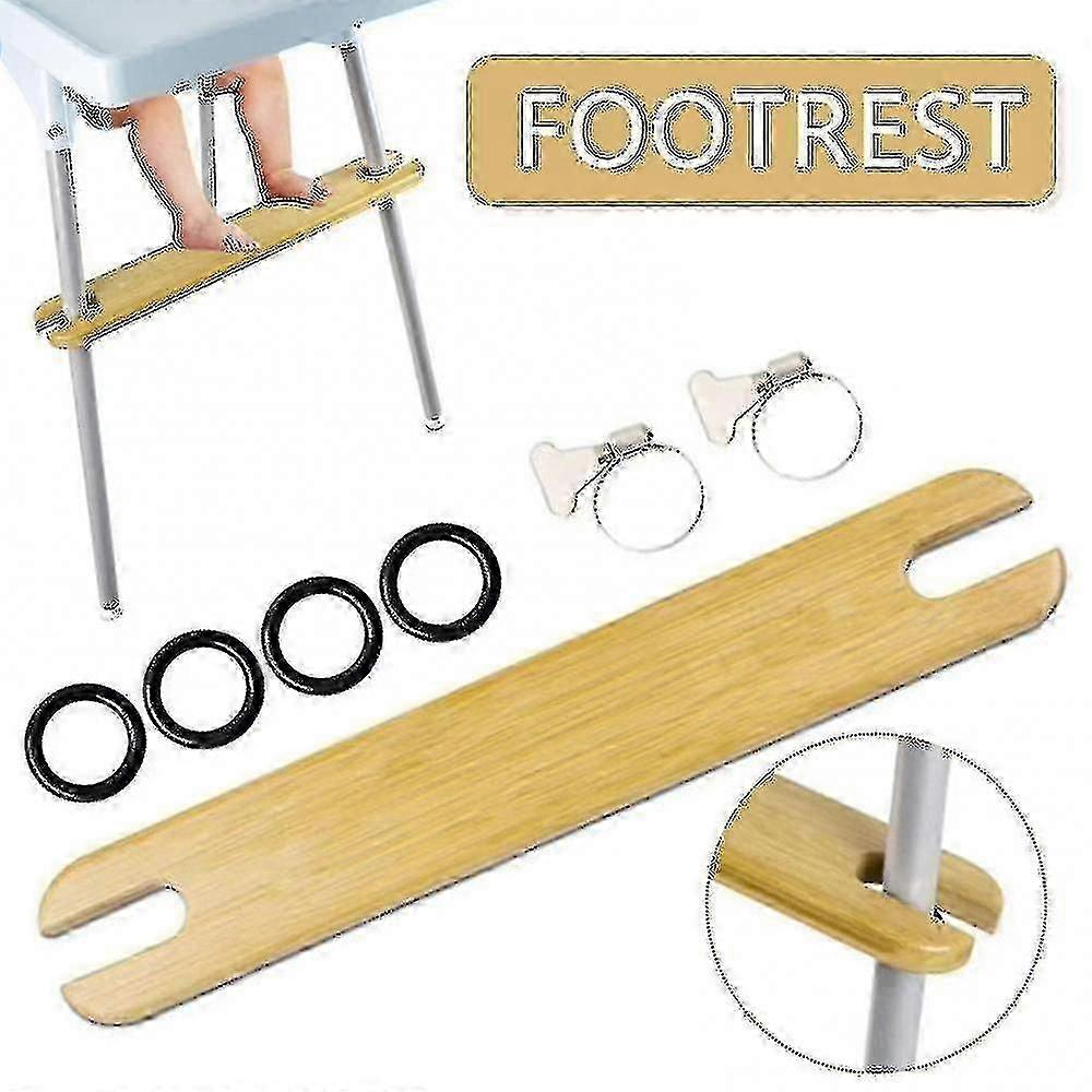 مسند قدم خشبي كرسي مرتفع مسند للقدمين دعم مريح لكرسي طويل 4.2 سم Newway