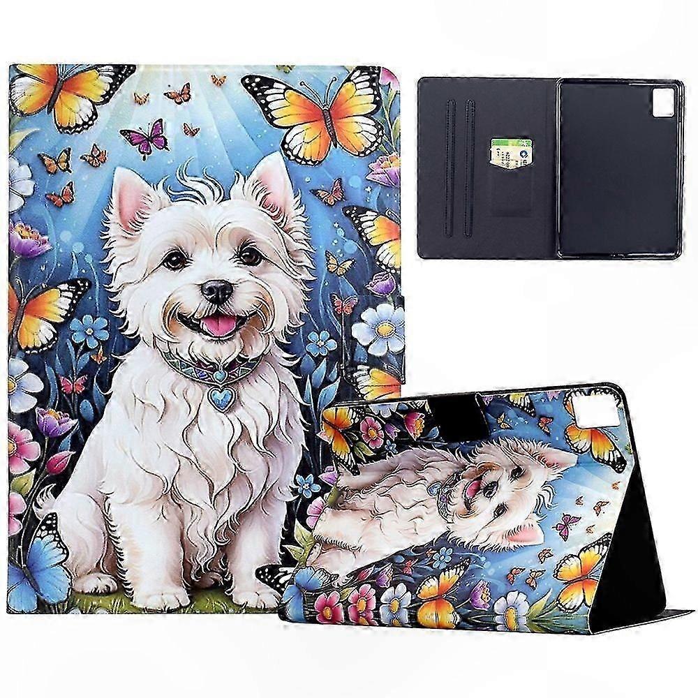 Patterned Leather Case with Card Holder for 11-inch Tablets
