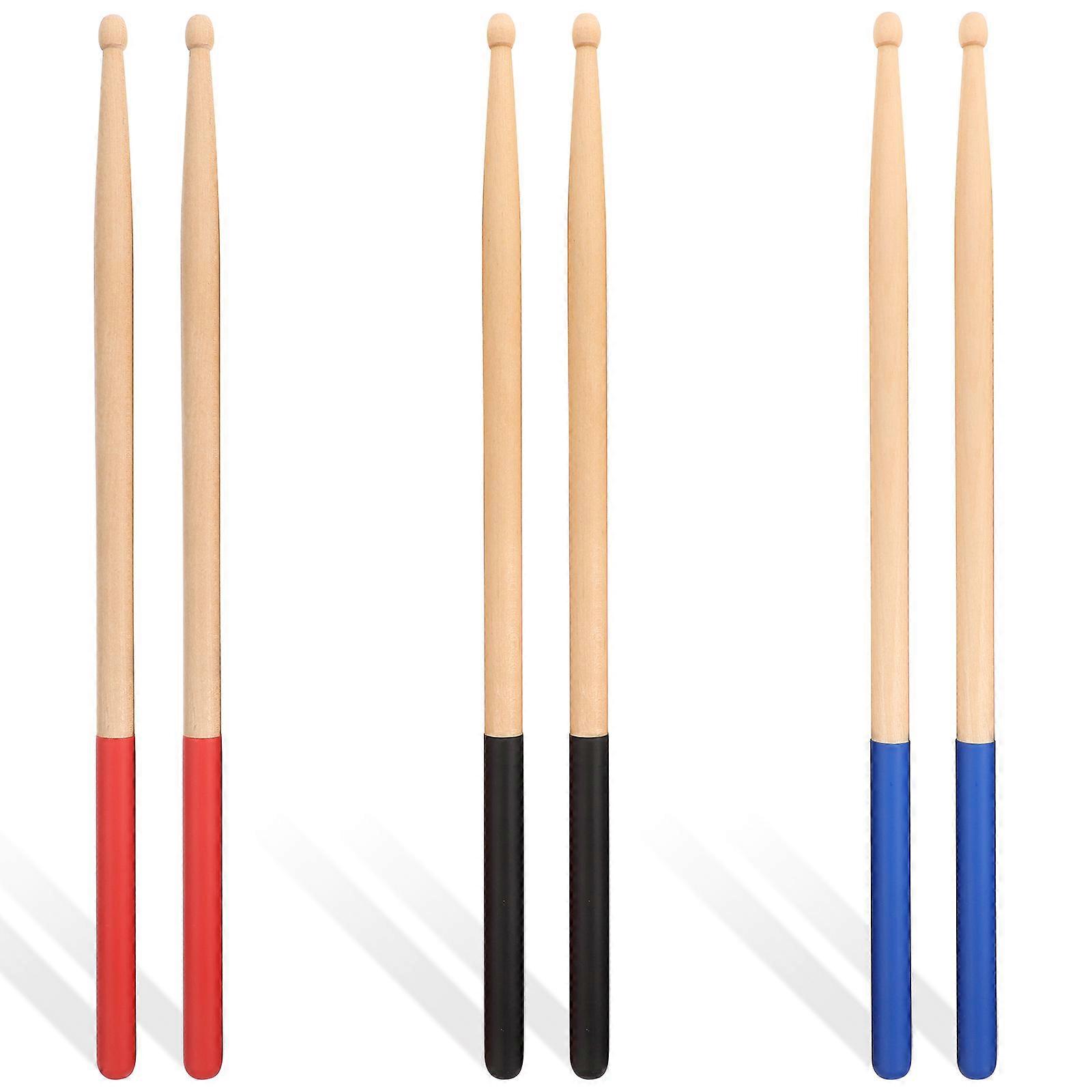 Performance Drumsticks 15Pairs Maple Wood for Music Playing Drum Accessories