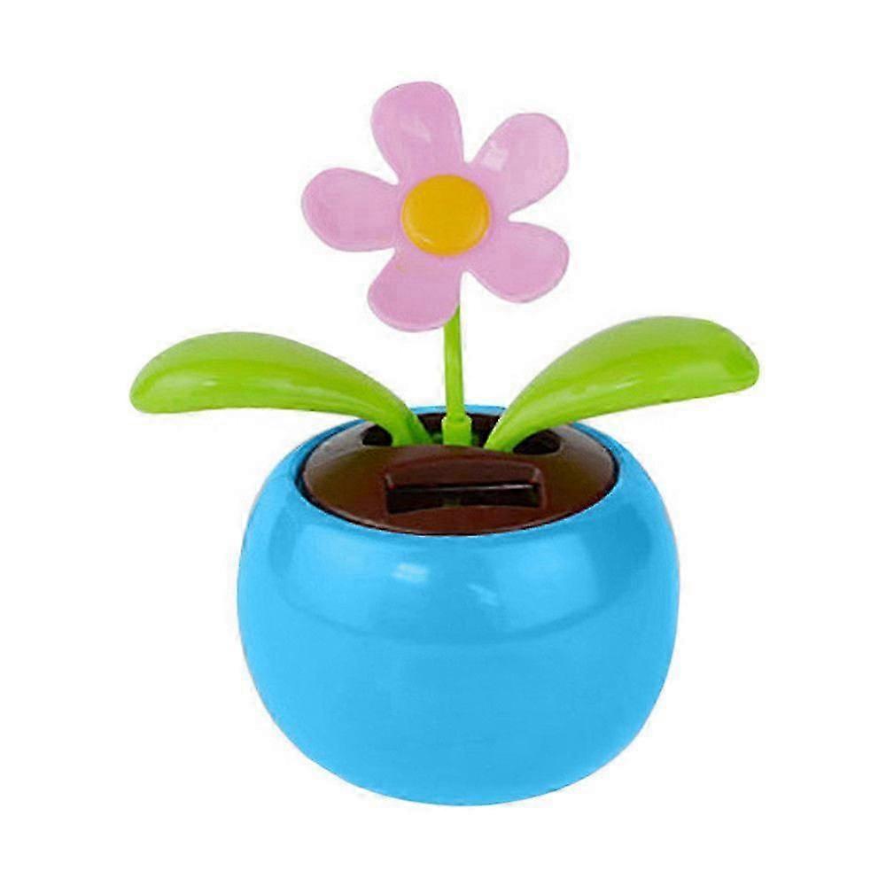 Funny Solar Powered Dancing Flower Car Accessories Auto Interior Decoration