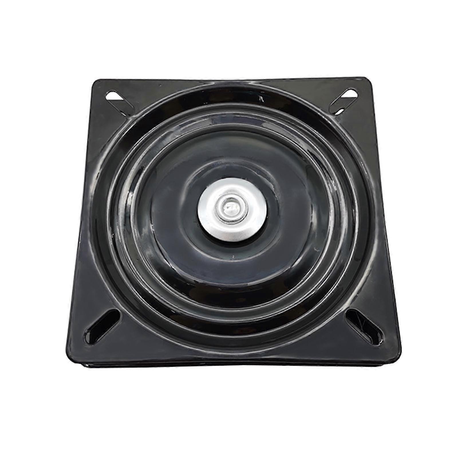 Thickened Full Ball Bearing Universal Hardware Square Base Rotator For Solid Wood Tables And Chairs 250x250x2mm Black