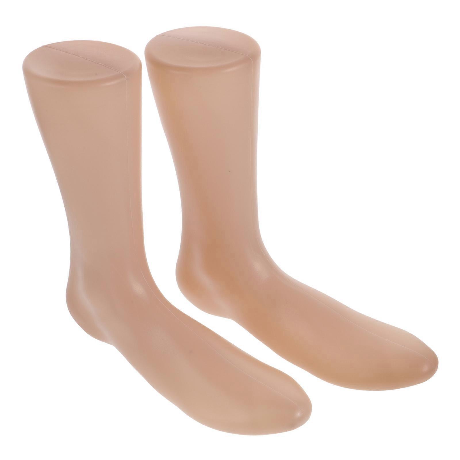 Foot Mannequin Sock Display Holder Female Foot Model for Holding Use 4Pcs