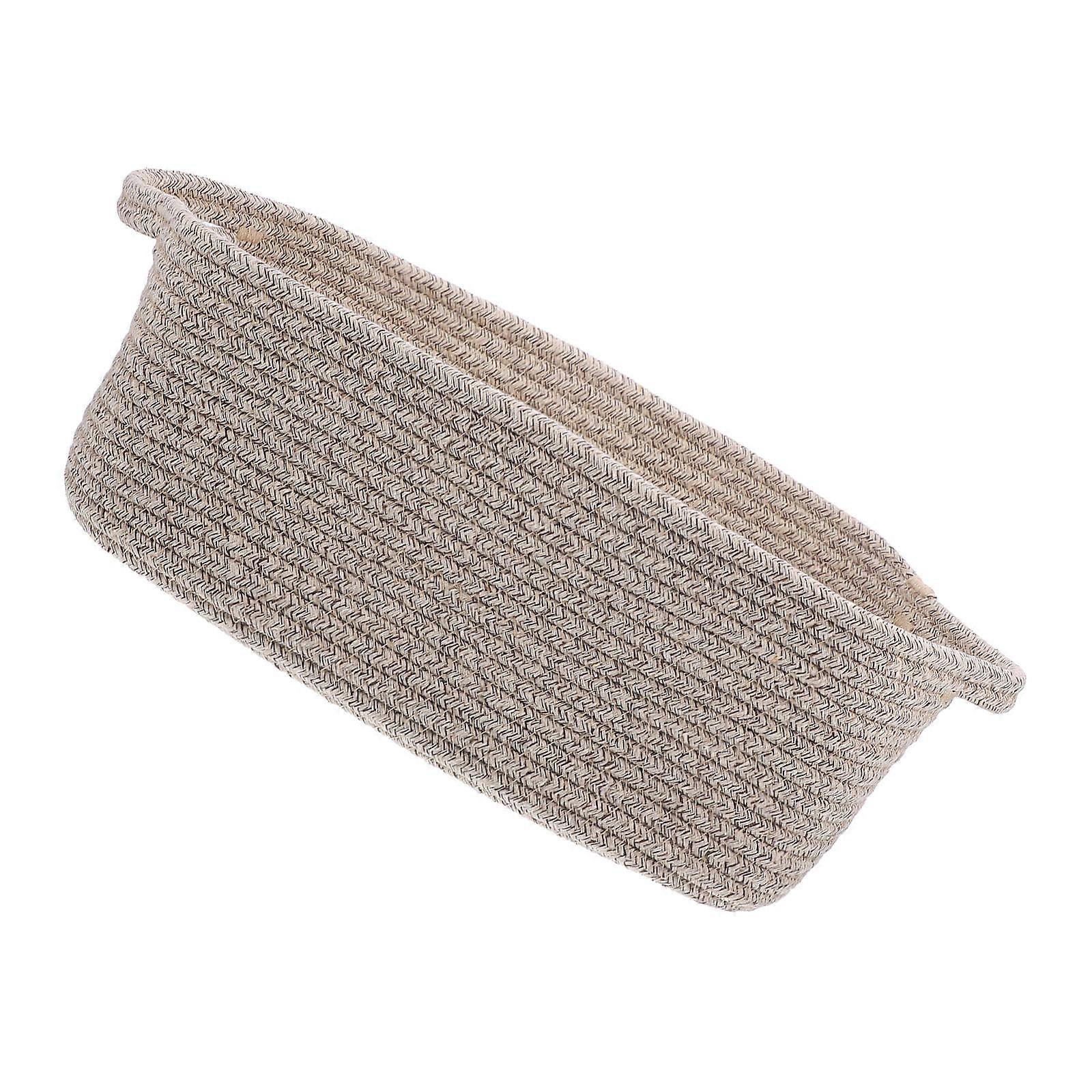 Storage Basket Sundries Basket for Outdoor Activities Towels and Blankets Light Yellow Cotton Rope Storage 1 Set