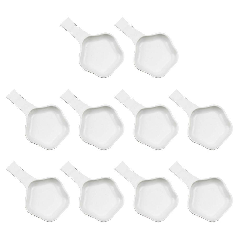Chinese Calligraphy Accessories Ink Dish Plates for Calligraphy Practice and Art Creation Plastic White Functions Calligraphy 40Pack
