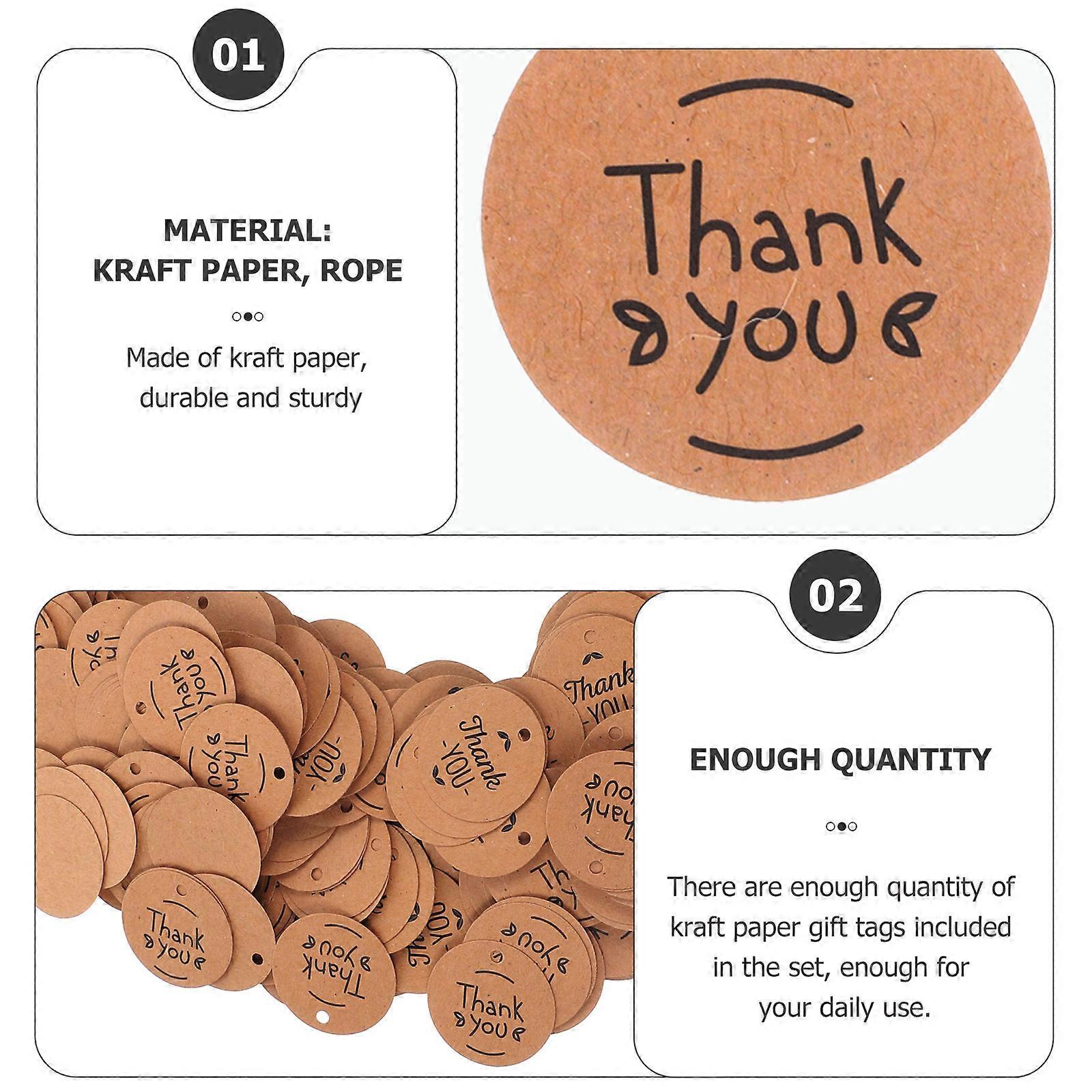 Round Kraft Paper Tag Gift Tags for DIY Hanging Use with Twine 800Pcs