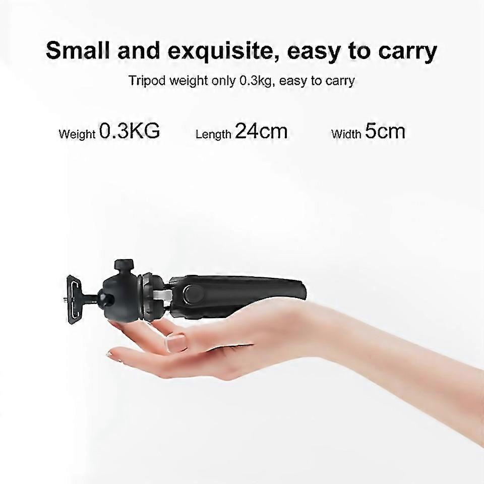 For Portable Bracket Vlog Live Stabilizer Tripod With Phone Clip Red