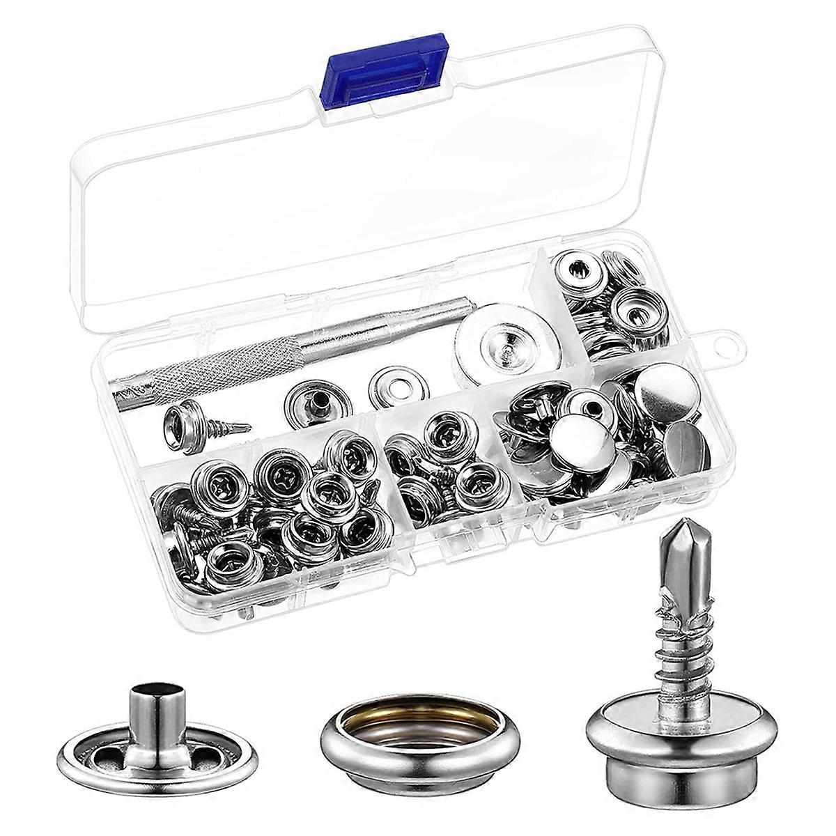 24 Set Boat Canvas Snaps Kit Tool