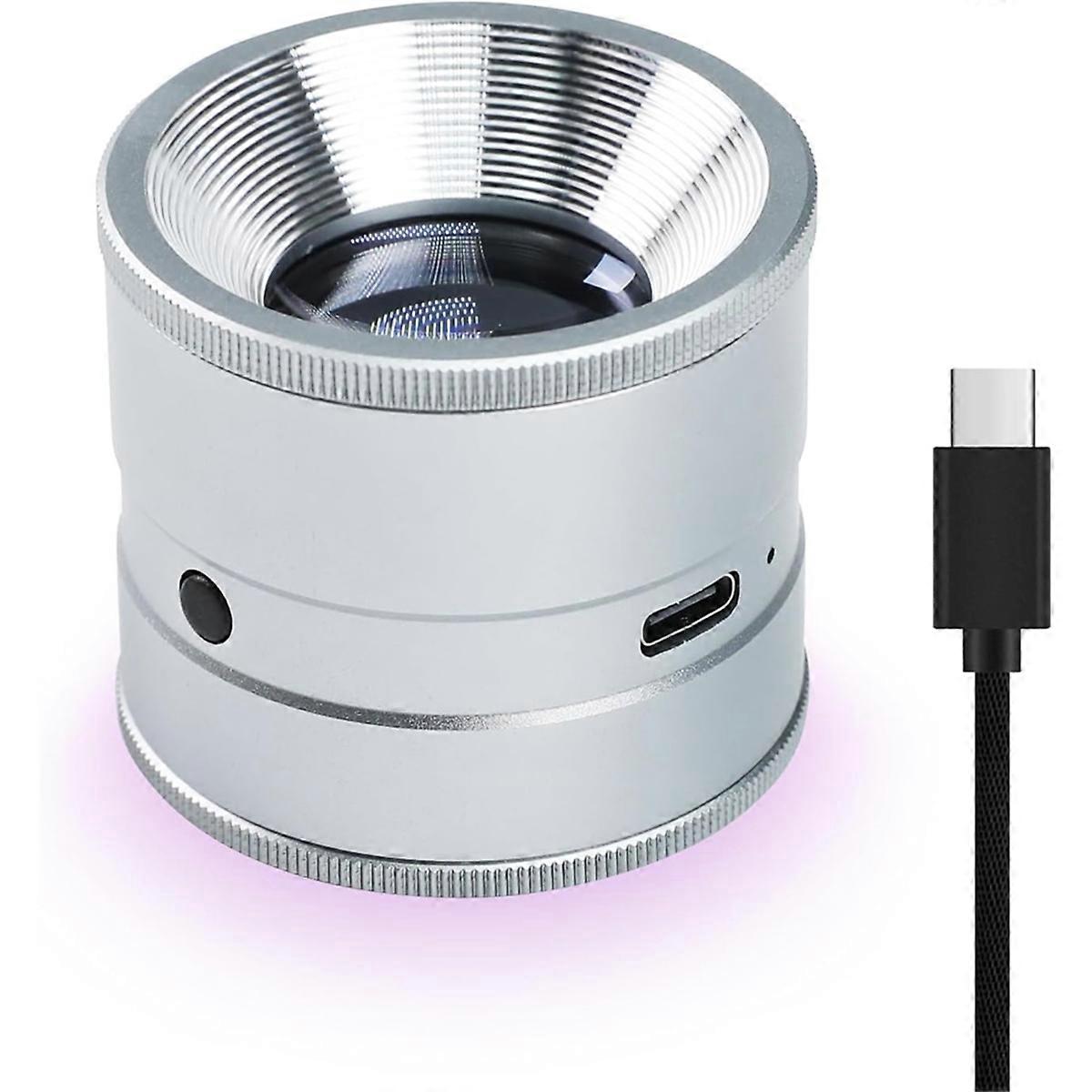 Jewelry Loupe 10X LED Rechargeable for Jewelry Watches