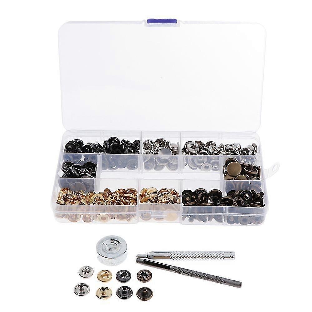 80 Invisible Snap Fasteners For Jeans Jacket 15mm