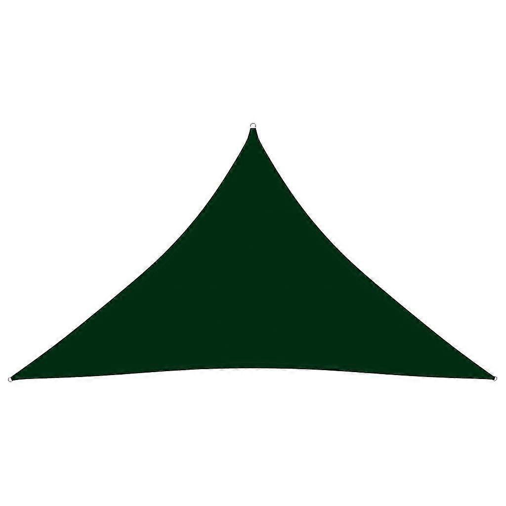 Sunshade Sail Oxford Fabric Triangular 3.5x3.5x4.9 M Dark Green