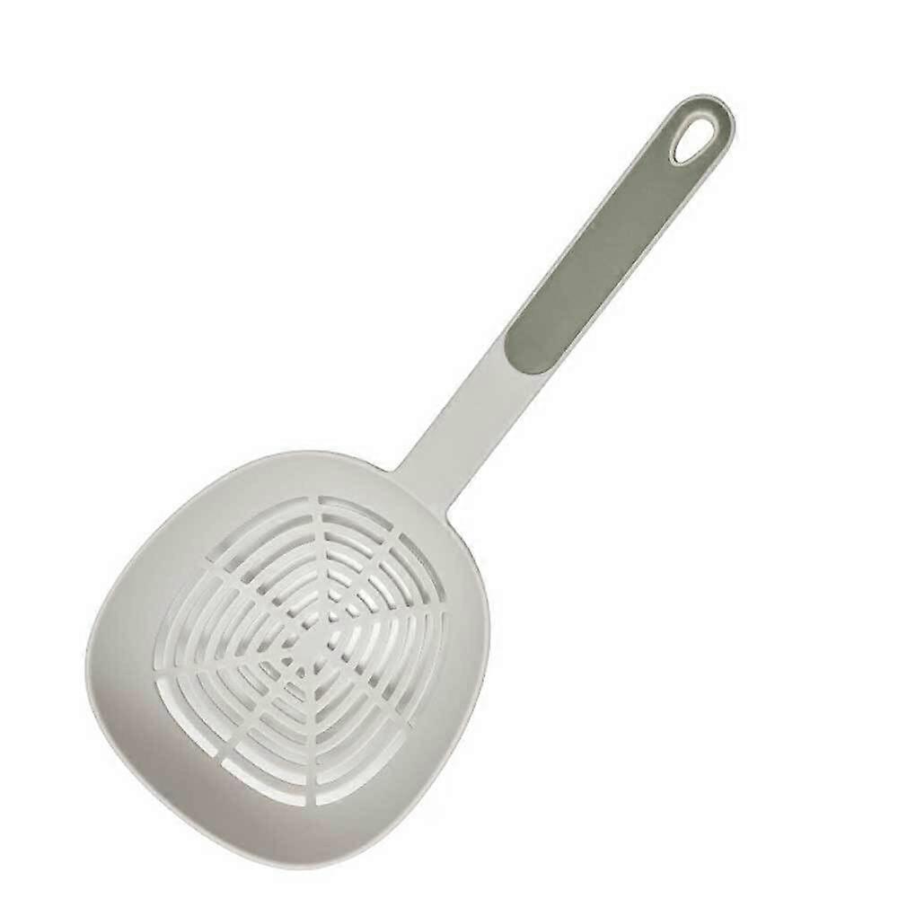 Filter Spoon Kitchen MultiFunctional PP Material, AntiScald Skimmer, LongHandle Net Colander, Green