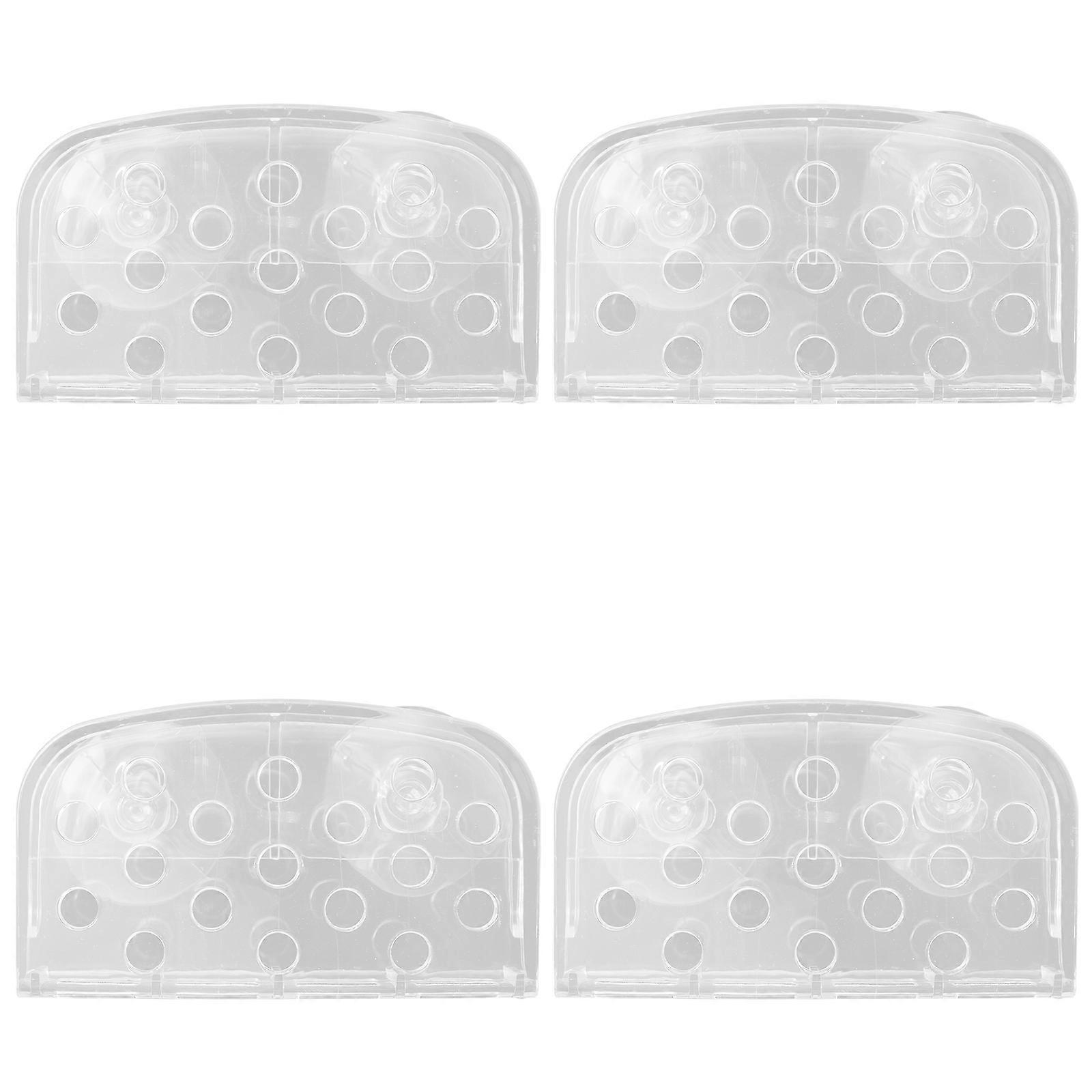 Sink Suction Sponge Holder for Kitchen Use 4Pcs Plastic Storage Organizer
