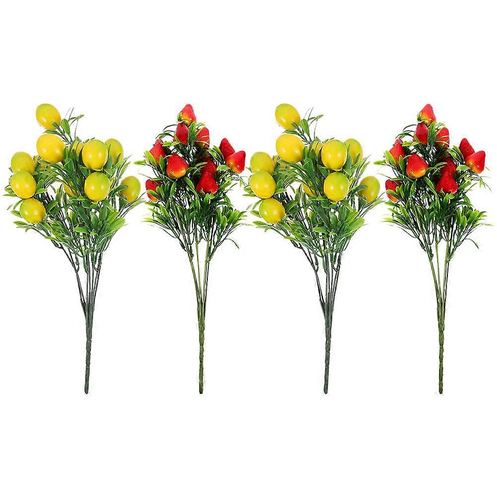 Artificial Fruits Faux Fruit Bouquets for Decoration 12Pcs Bunch