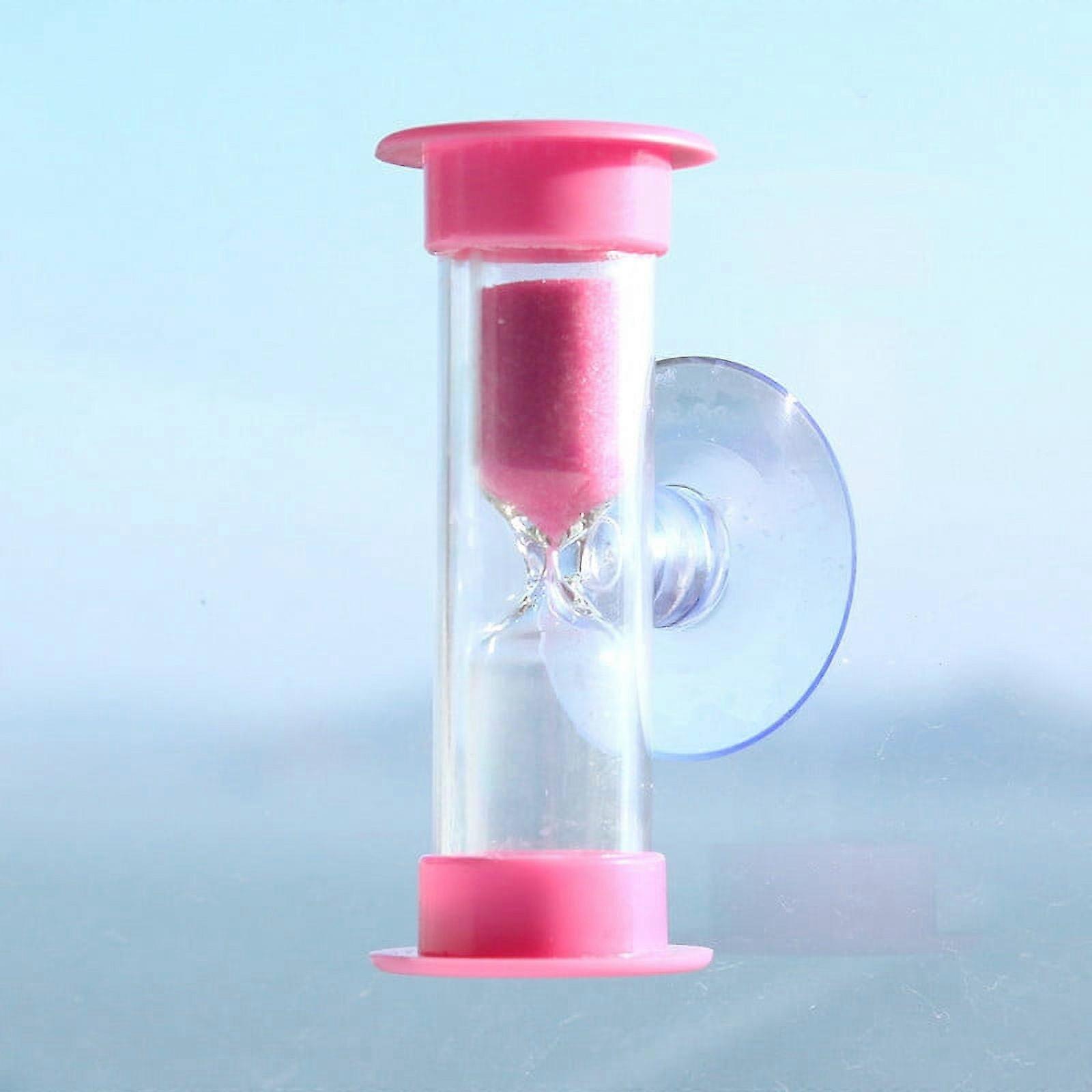 Lingouzi 3Min Mini Hourglass for Shower Timer/Teeth Brushing Timer with Suction Cup