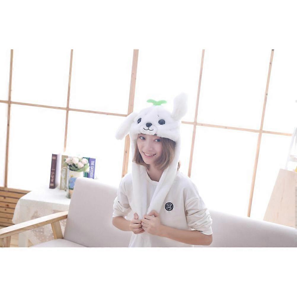 Cartoon Plush Toy Sea Lion Hat With Movable Ears For Photography Events 2Pcs