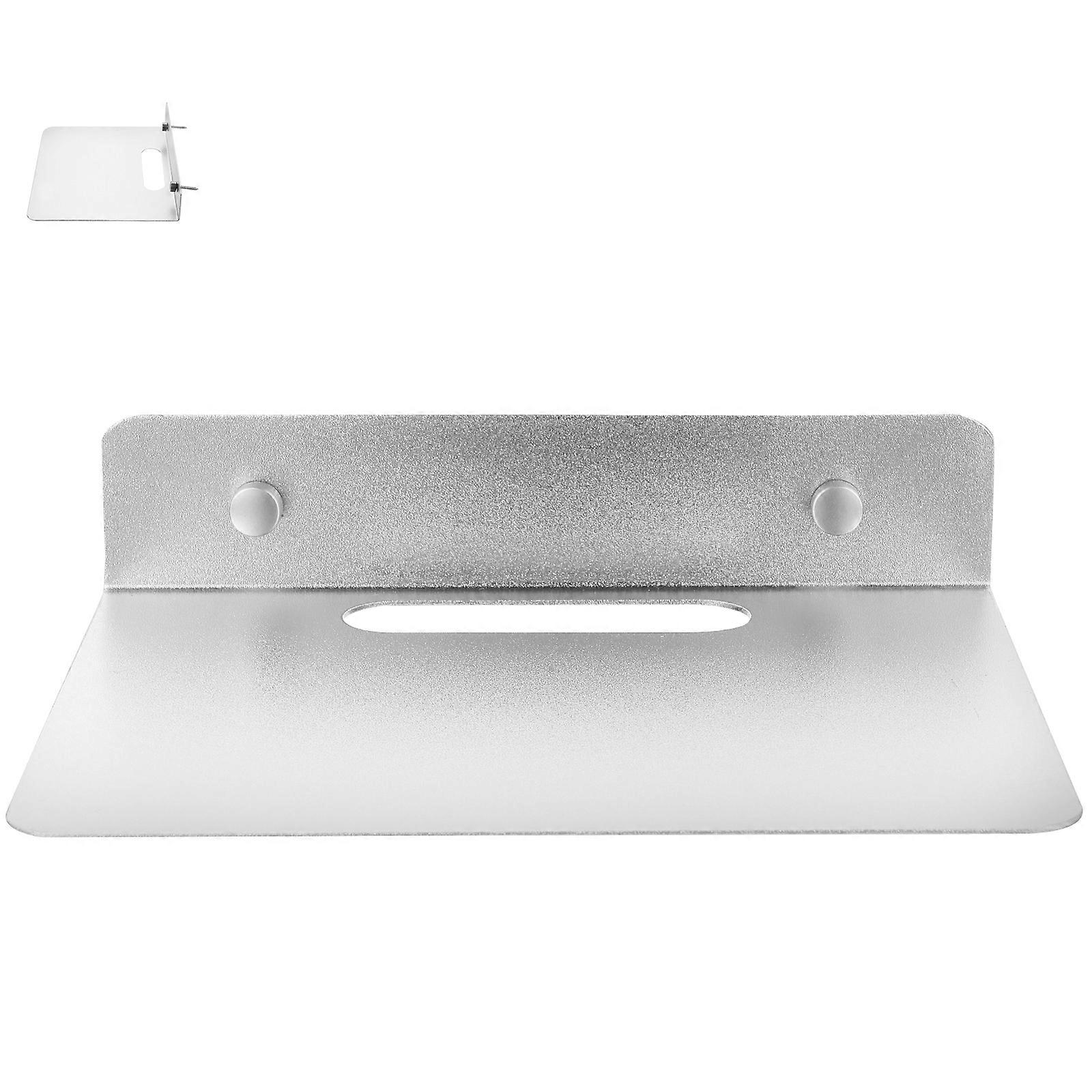Small Wall Mounted Shelf Holding Speaker And Camera Perfect For Kitchen And Bathroom Made Of Aluminum 1Pack
