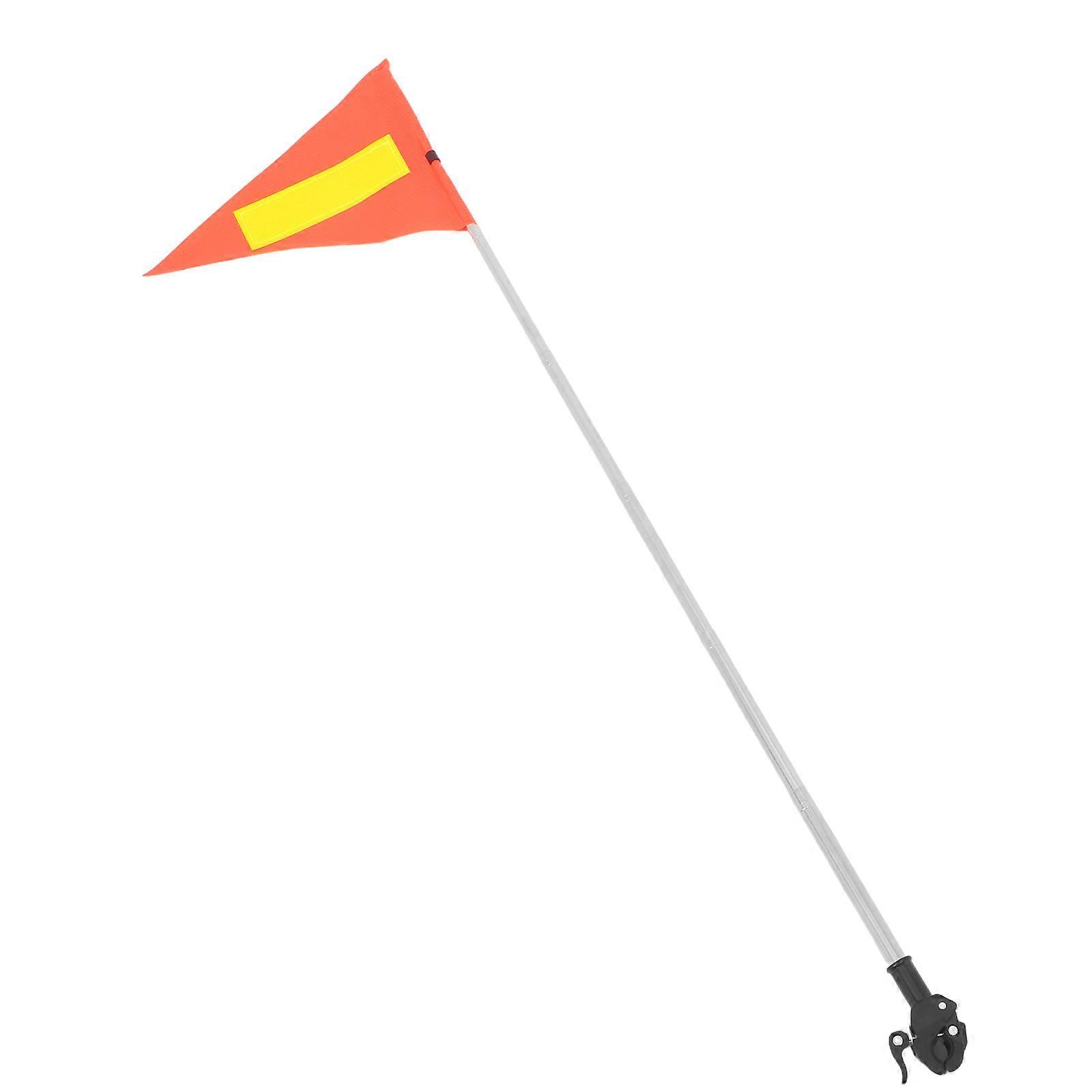 Reflective Golf Cart Safety Flag Pole for 2Pcs Telescopic Flags