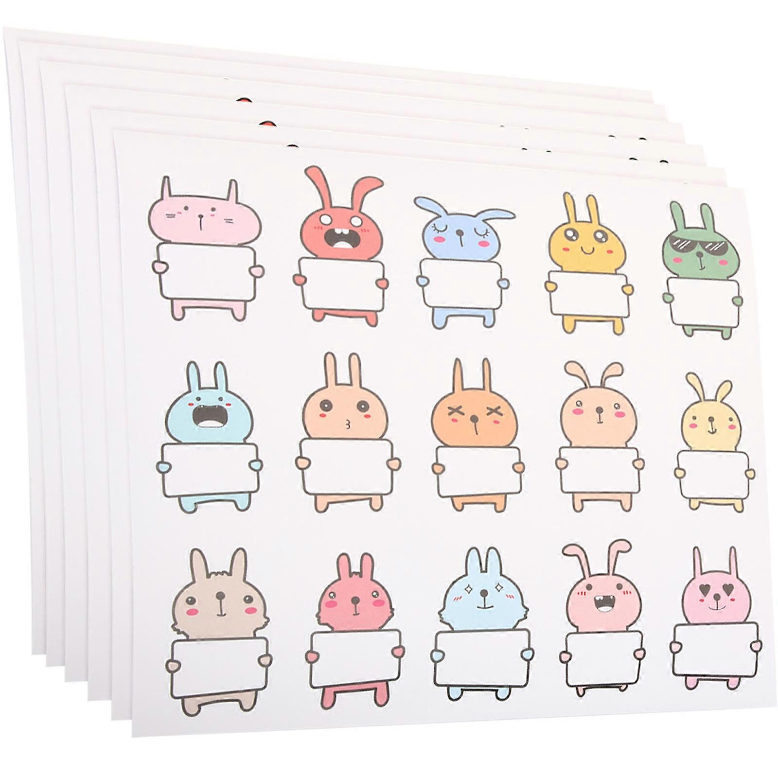 Baby Bottle Labels Name Tags for Decor 50 Sheets of Animal Stickers