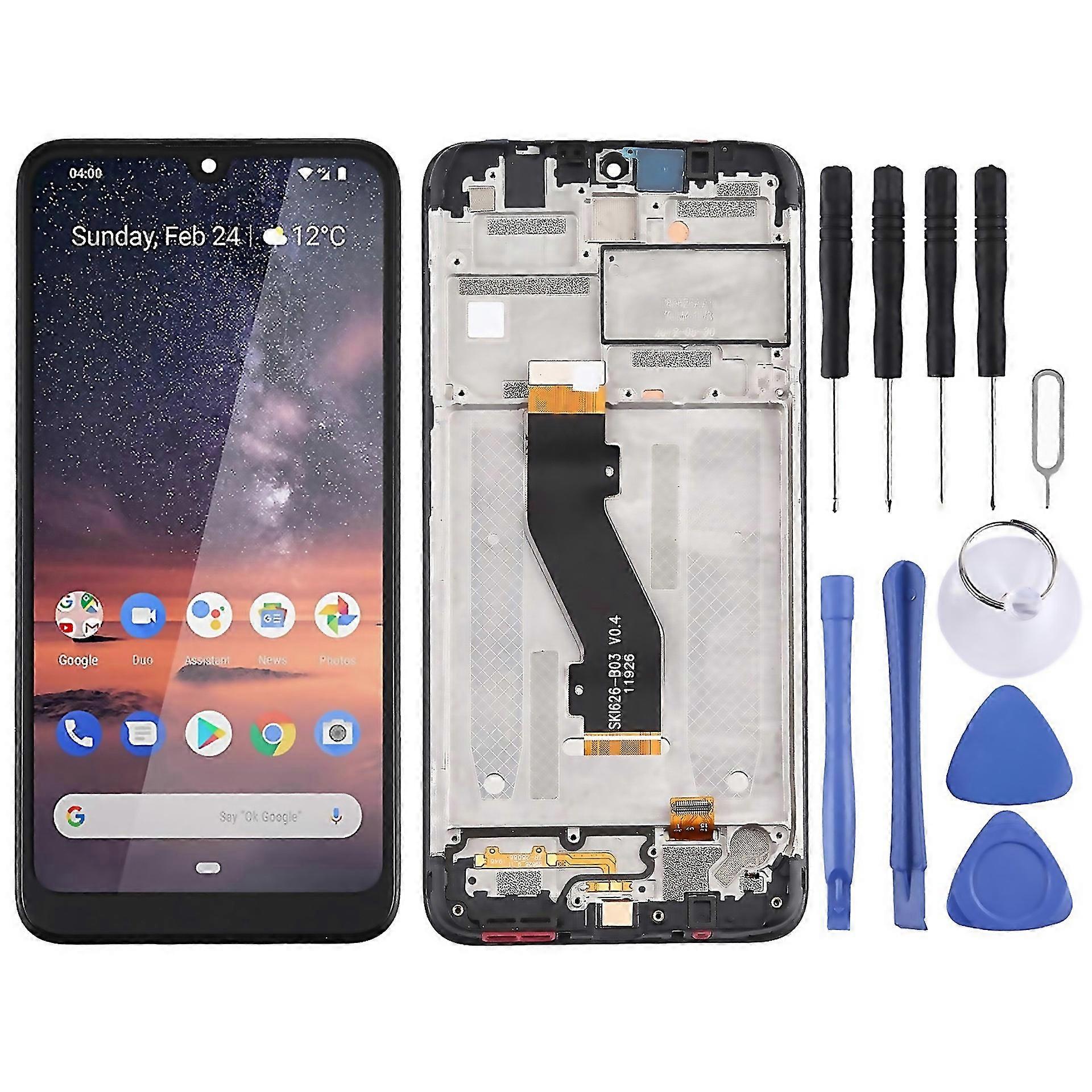 For New Tft Lcd Screen For Nokia 32 Digitizer Full Assembly With Frame Black