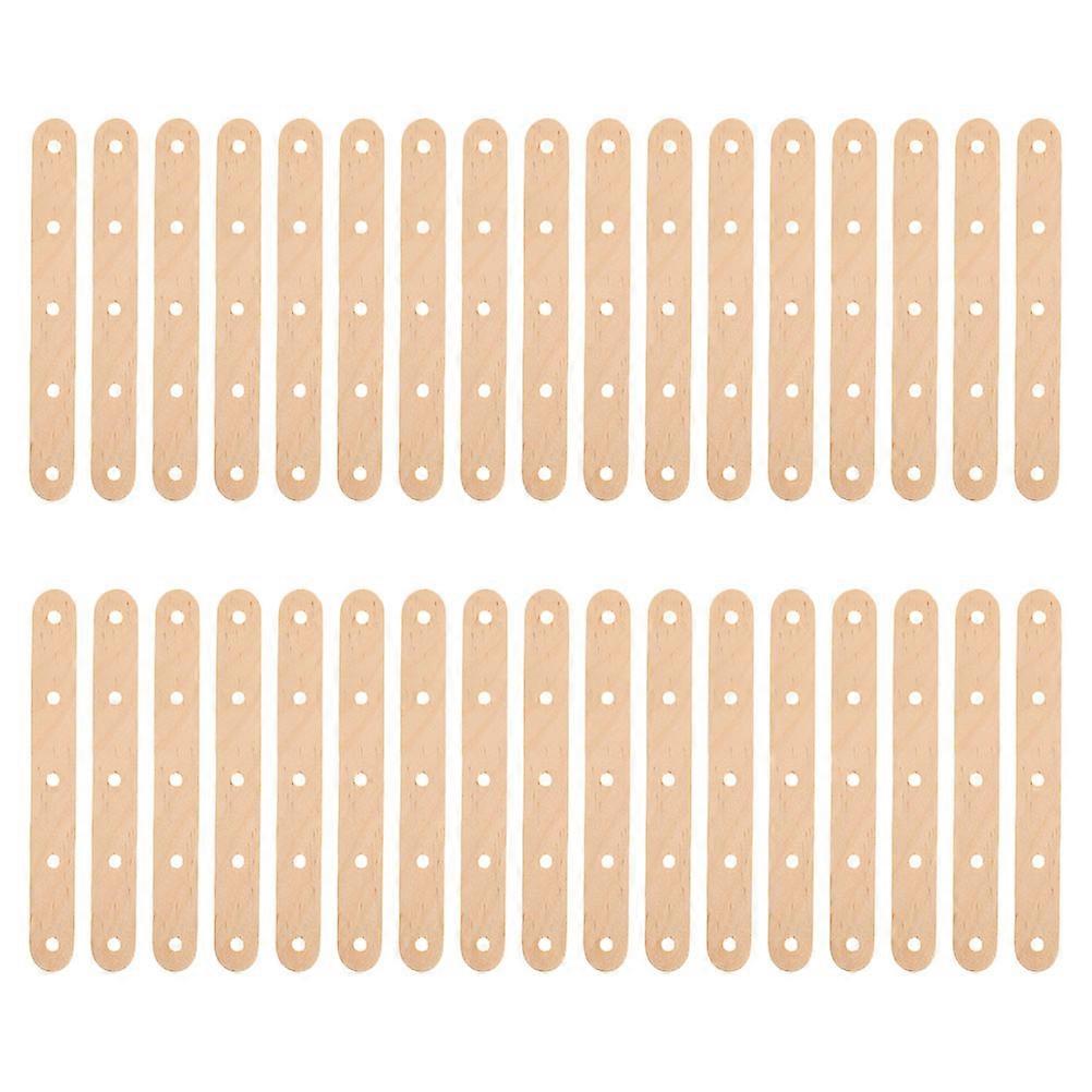 DIY Wooden Craft Sticks 600Pcs Unfinished Popsicle Sticks with Holes