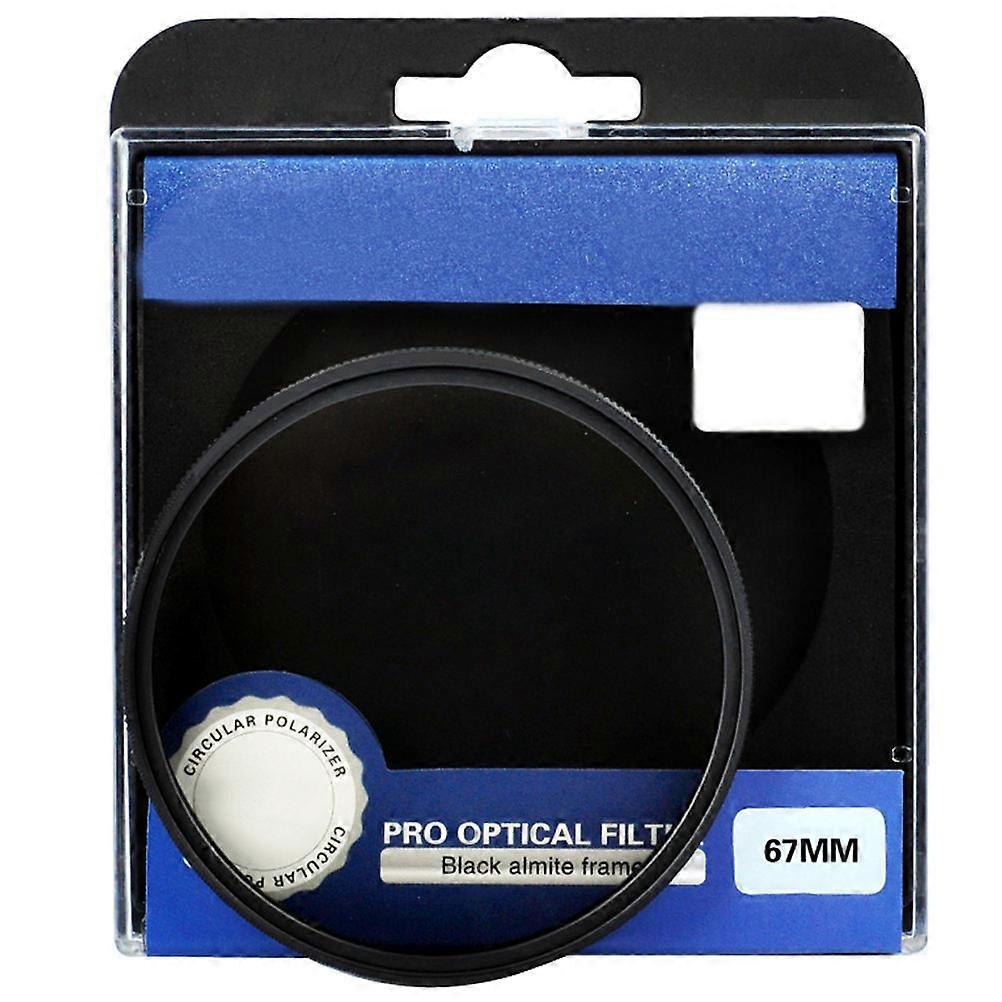 CPL Polarizing Filter For DSLR Camera Lens Outdoor Photography Ultra Thin Frame Black 1Set