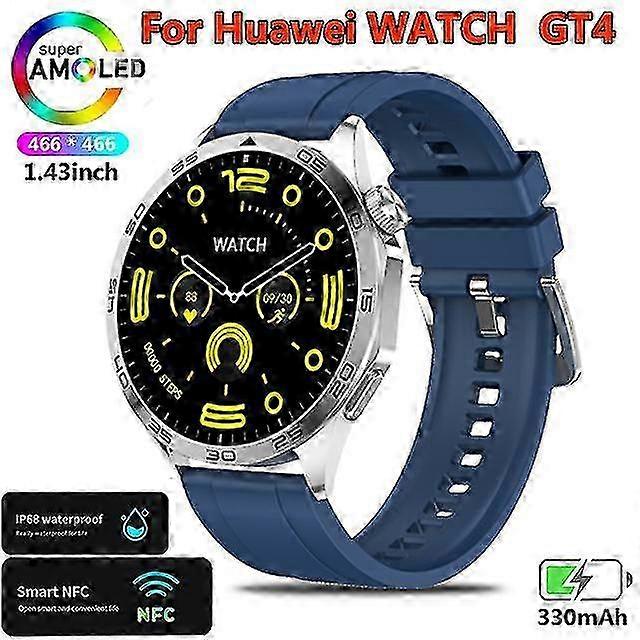 Watch GT4 For Huawei Smart Watch Adult GPS Tracker 1.43 Inch 466*466 HD Screen Always Display Bluetooth Call Smartwatch New