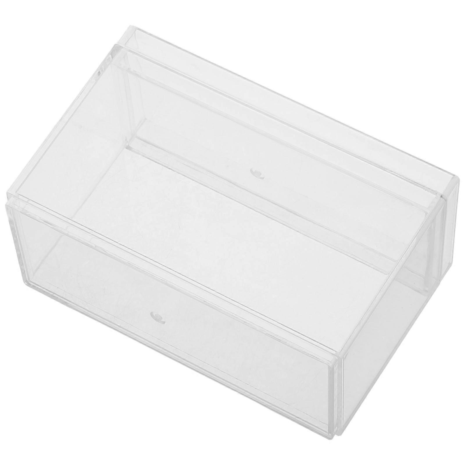 Car Model Display Case Clear Acrylic Model Display Box for 3Pcs Cars