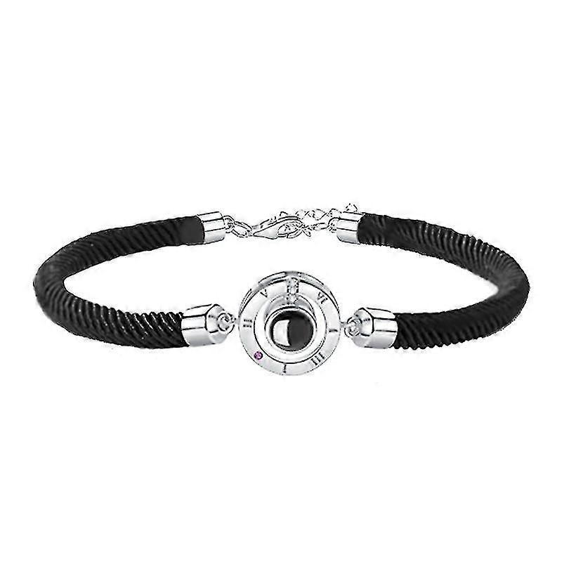 Çift Bilezikler Seni Seviyorum Erkek Arkadaşı Kız Arkadaşı İçin Projeksiyon Bilezik