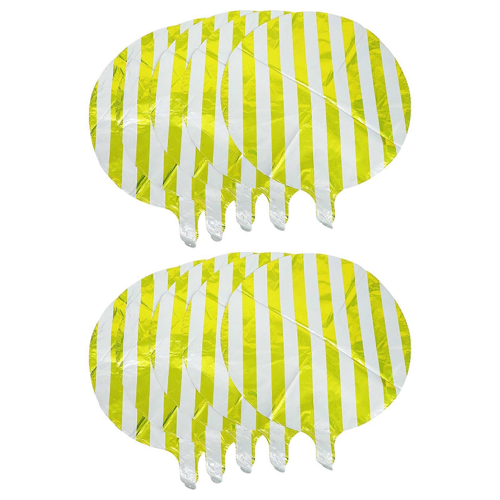 Round Balloon Striped Balloon for Decoration 20Pcs
