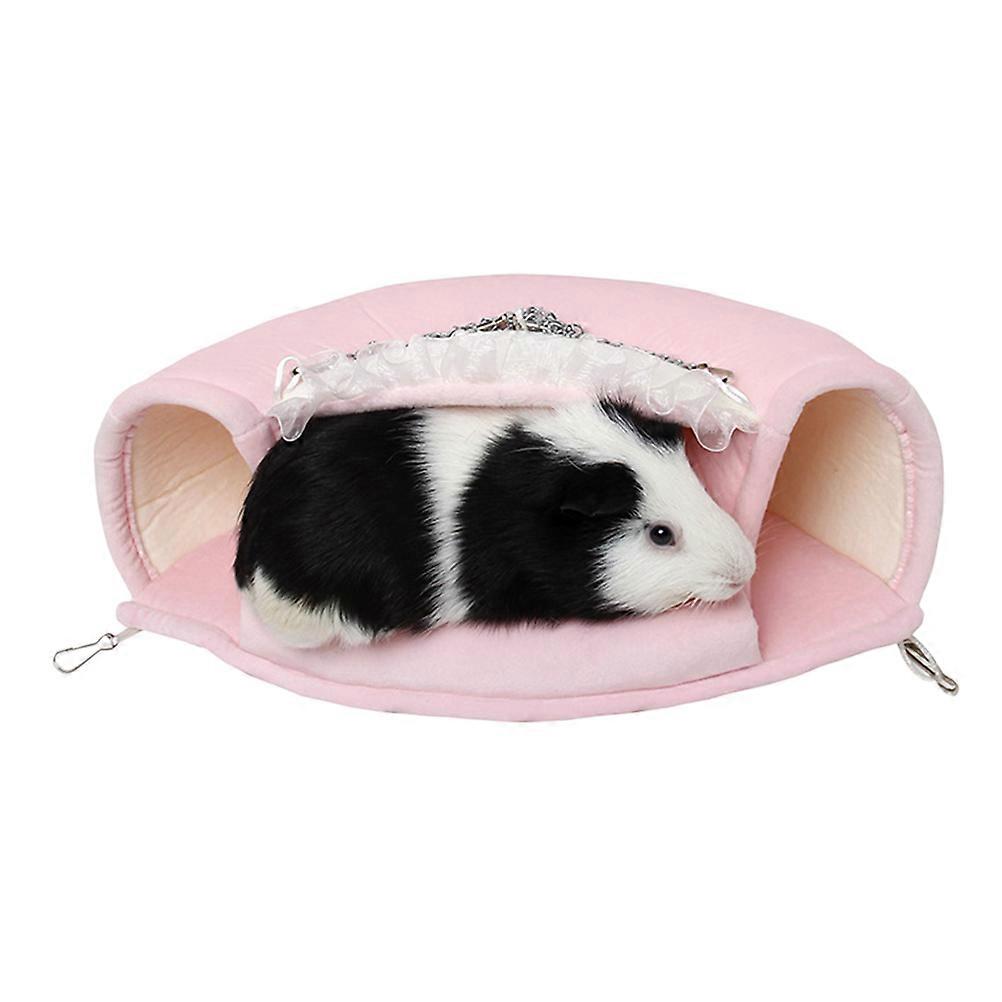 Pet Hanging Hammock Hamster Cage Hammock for Sleeping 3Pcs Pink