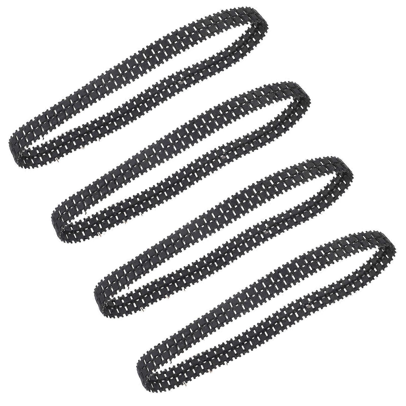 4Pcs Rubber Tank Tracks for DIY Replacement Robot Toy Model Frame
