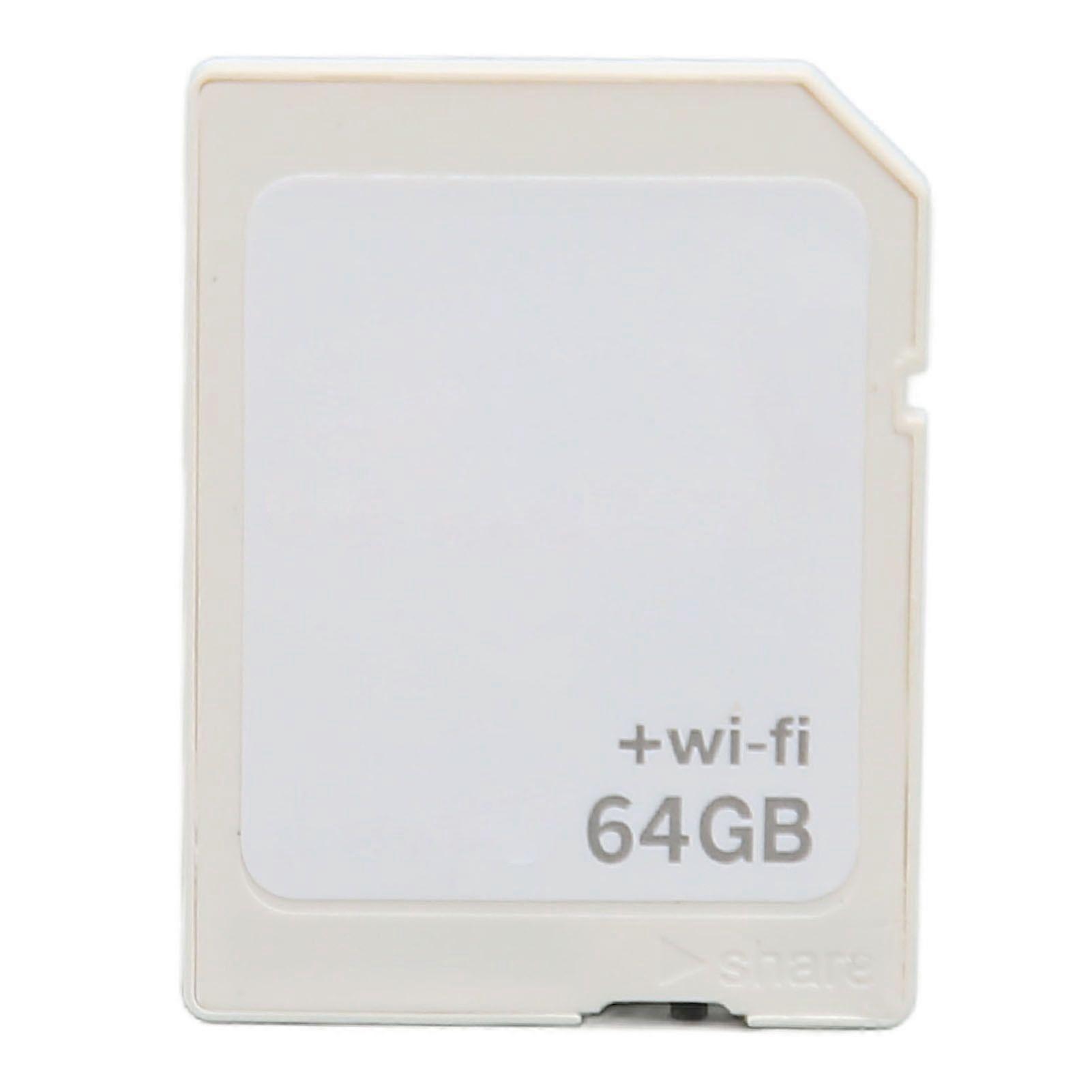 WiFi Storage Card Class10 Large Capacity Storage Wireless SDHC WiFi Flash Memory Card for Camera 64GB