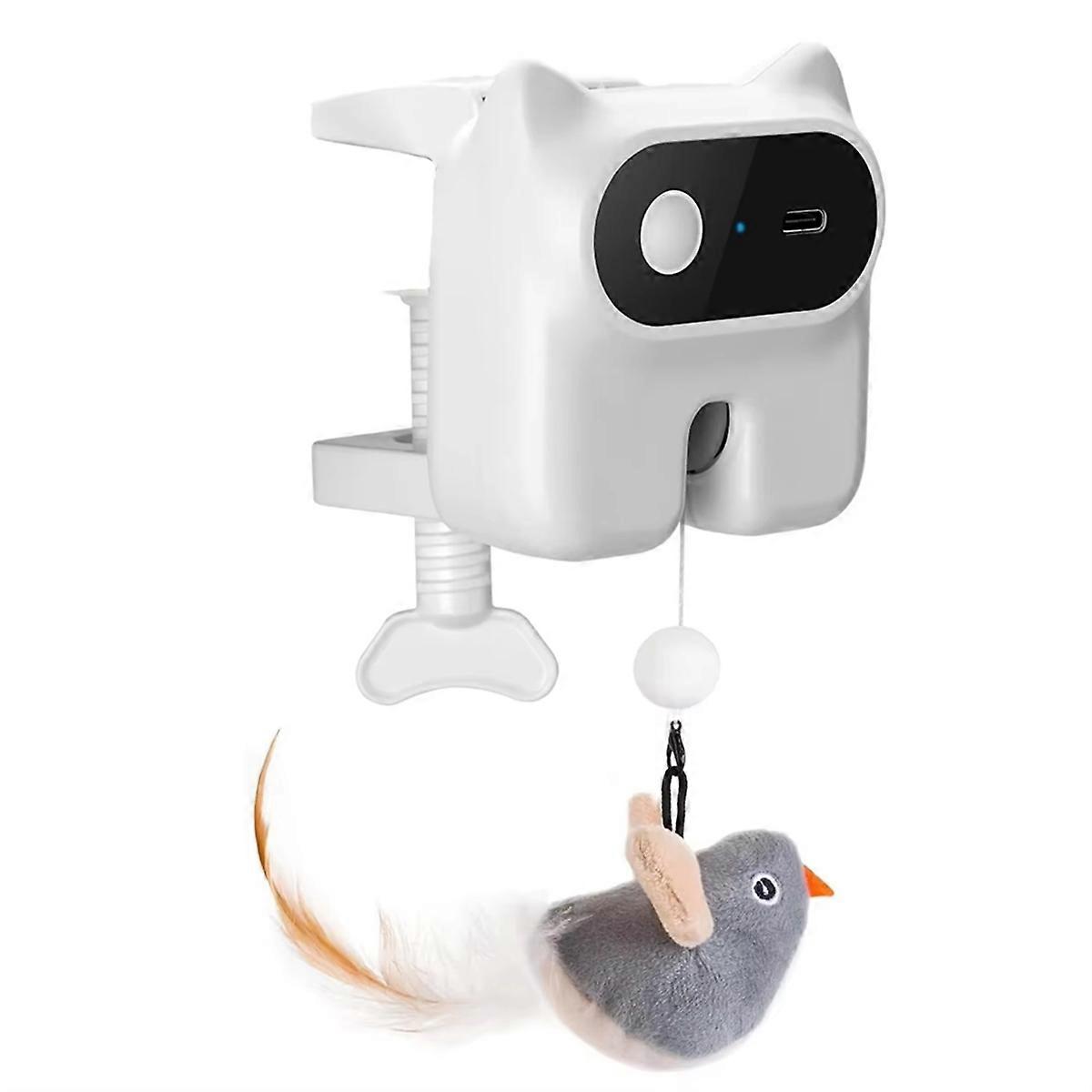 Interactive Plush Cat Toys For Cats Stretchable Rechargeable