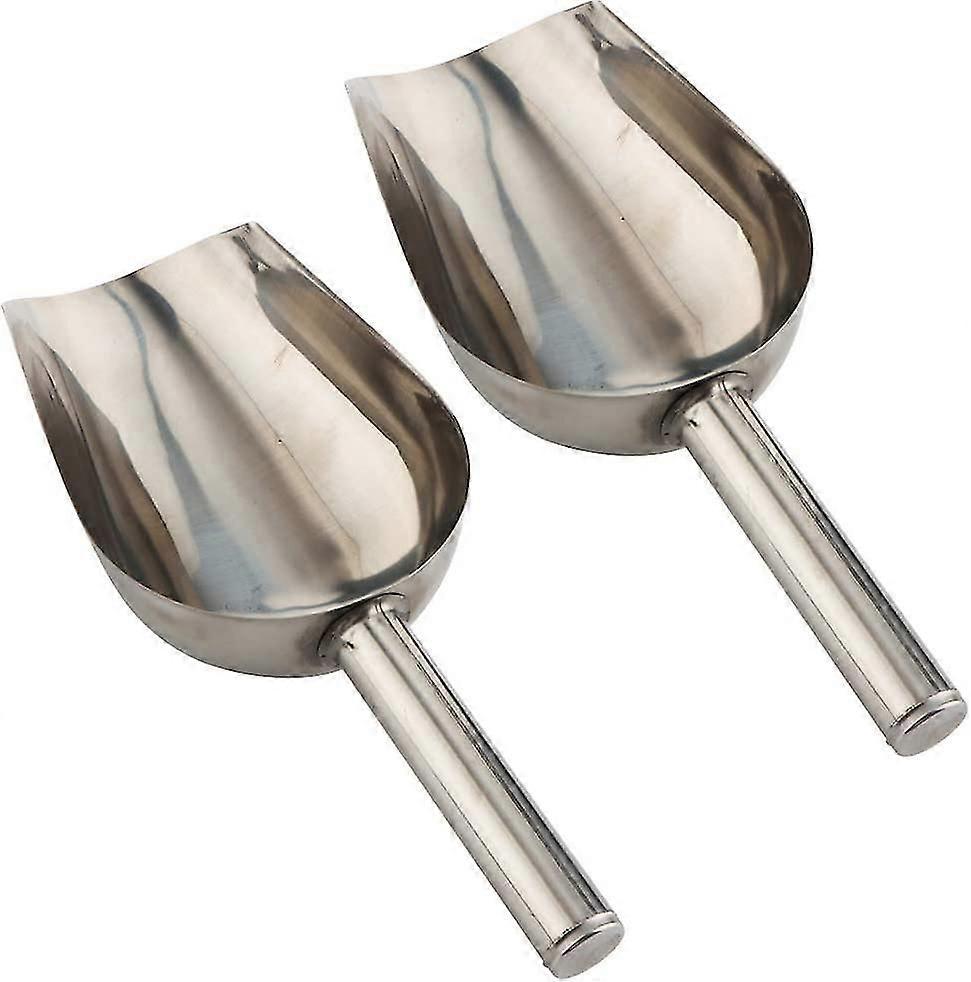 2 stk. foderske i rustfrit stål til hundefoder (1 1/2 kop, 12 ounce) - -