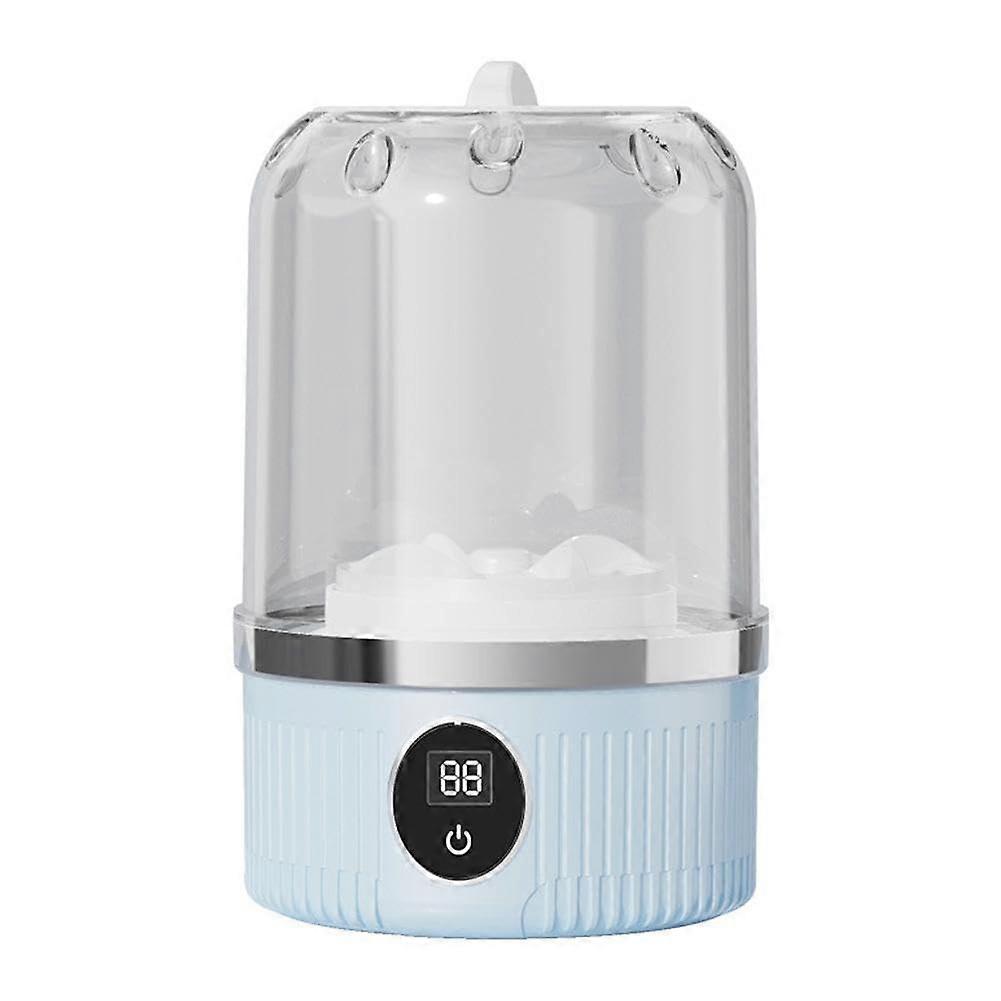 Underwear Washing Machine Portable Mini For Underwear And Socks 3000mAh Battery Compact 4.92 X 4.92 X 8 In Blue