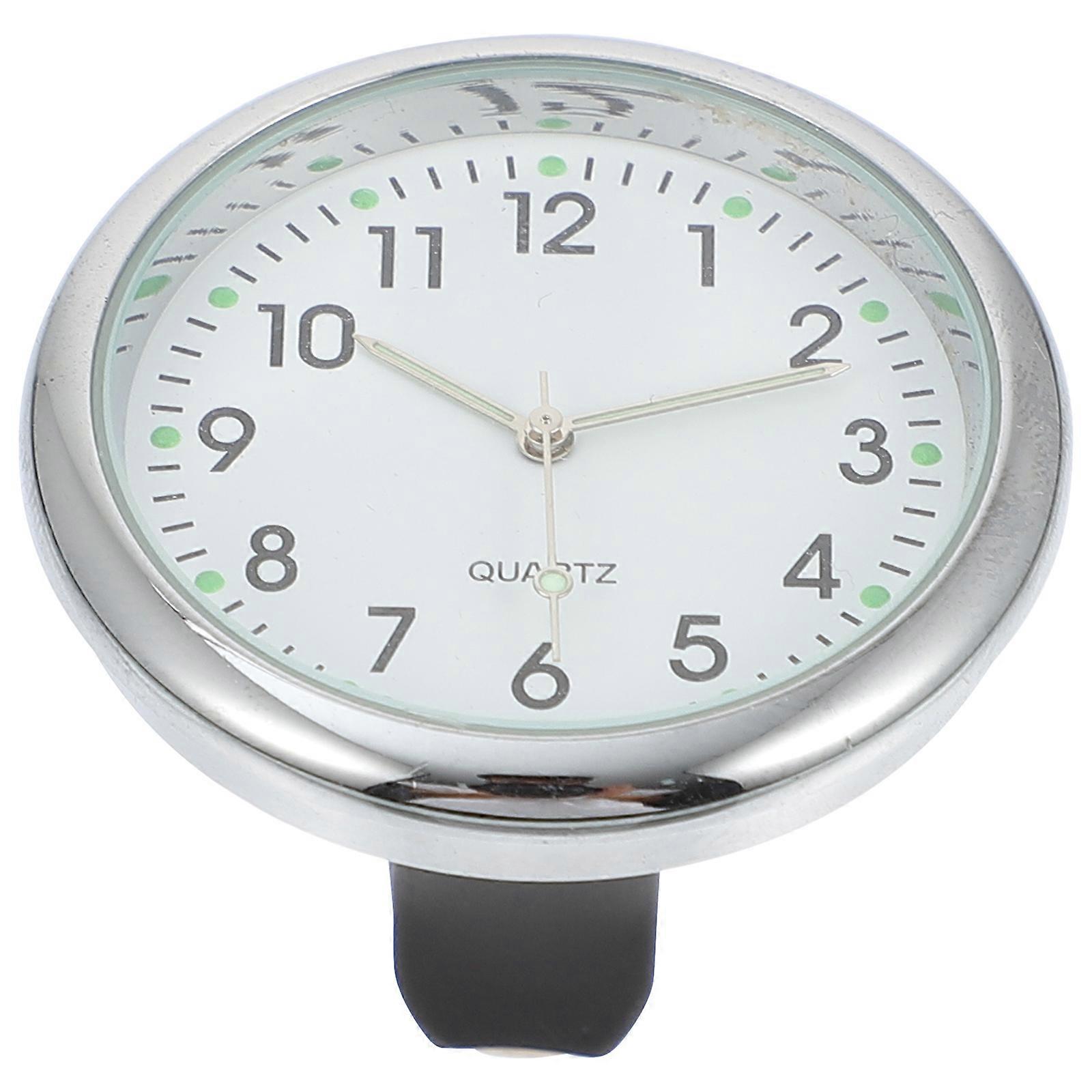 Auto Clock Dashboard Clock for Vehicle Use 6Sets White