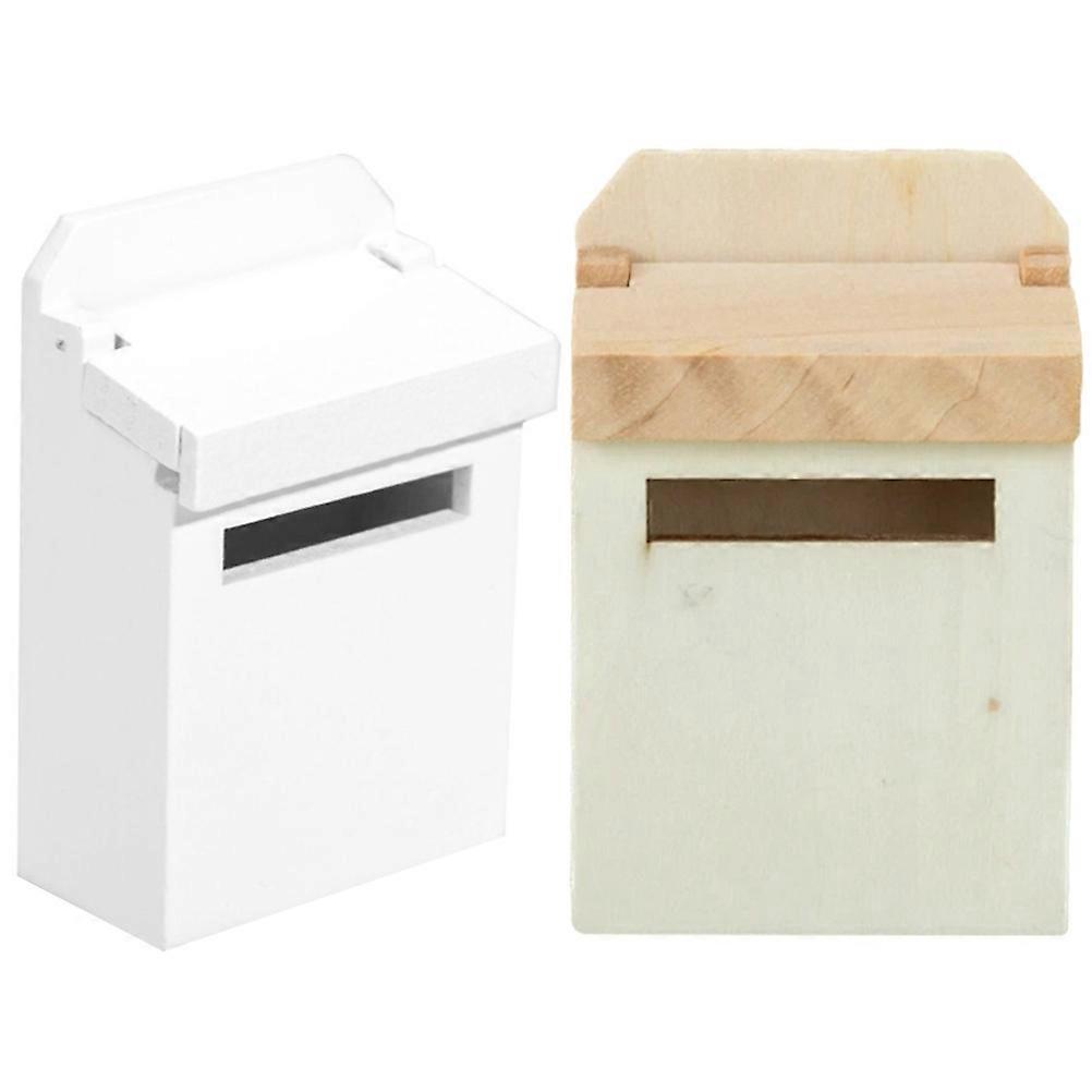 Mini House Decoration Mini Mailbox Model for Decoration 4Pcs