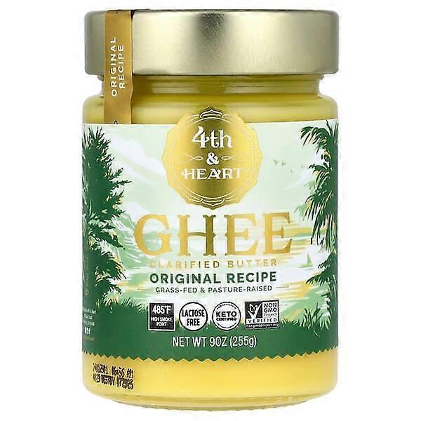 4th & Heart, Ghee Clarified Butter, Grass-Fed, Original Recipe, 9 oz (255 g)