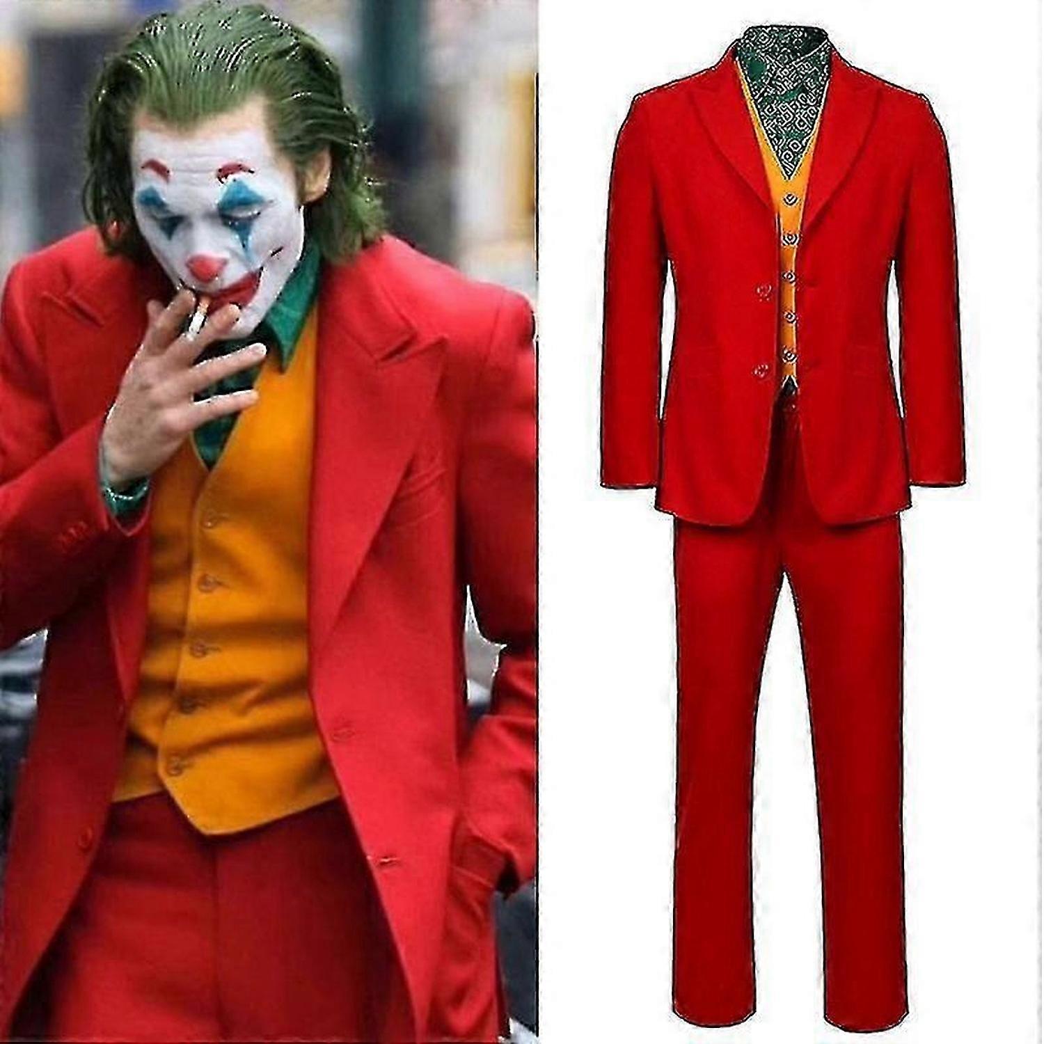 Film Joker Cosplay Kostüm Erkekler Ve Çocuklar Için Arthur Fleck Tam Set Cadılar Bayramı Fantezi Elbise Karnaval Kostümü