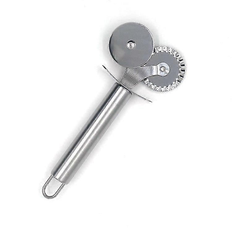 multi-purpose dobbelt hjul pizza kniv