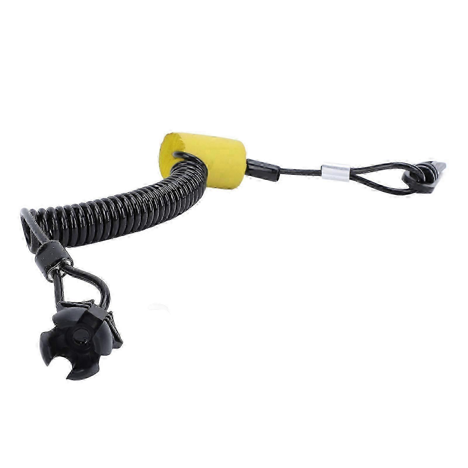 Jet Ski Tether Key Lanyard Elastic Rope 278003092 Anti Theft Learning Key Cord and Clip Replacement for Sea‑Doo GTI GTR GTX SPARK