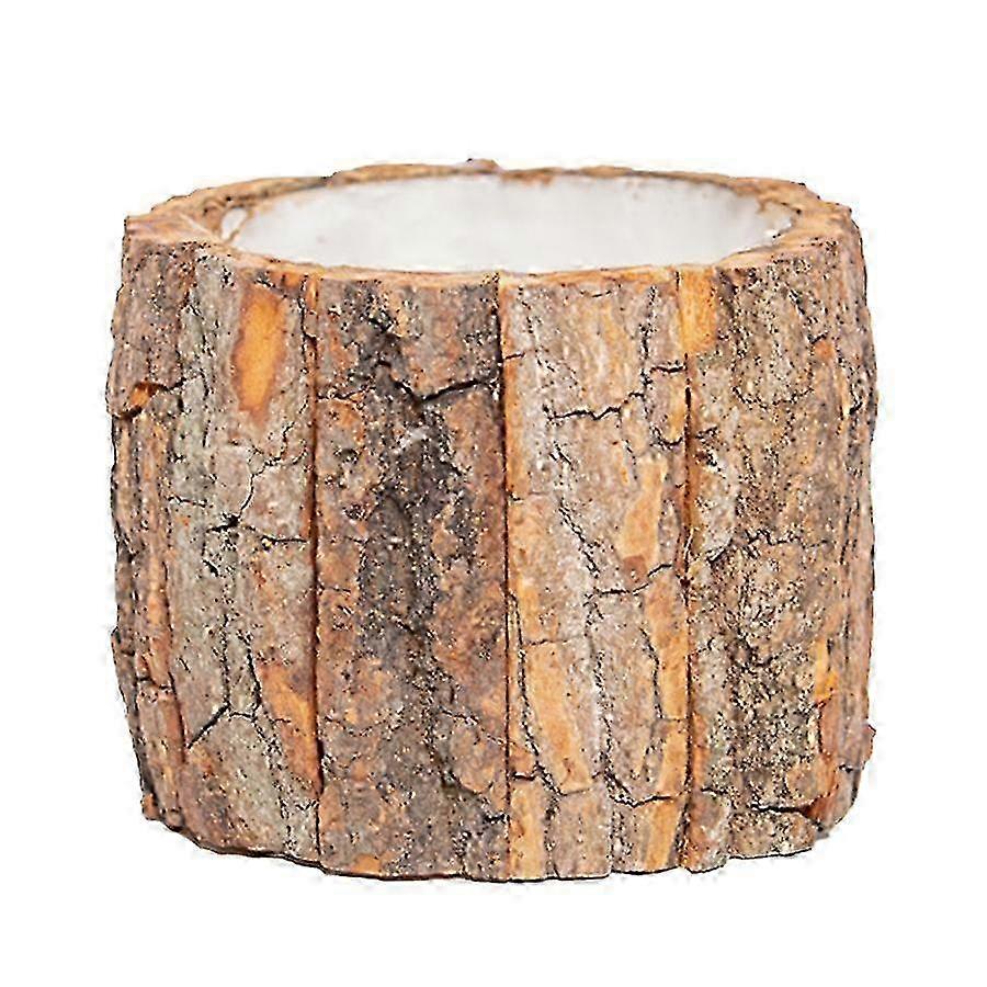 13*13*10cm Tree Stump Flower Planter for Home and Office miao4
