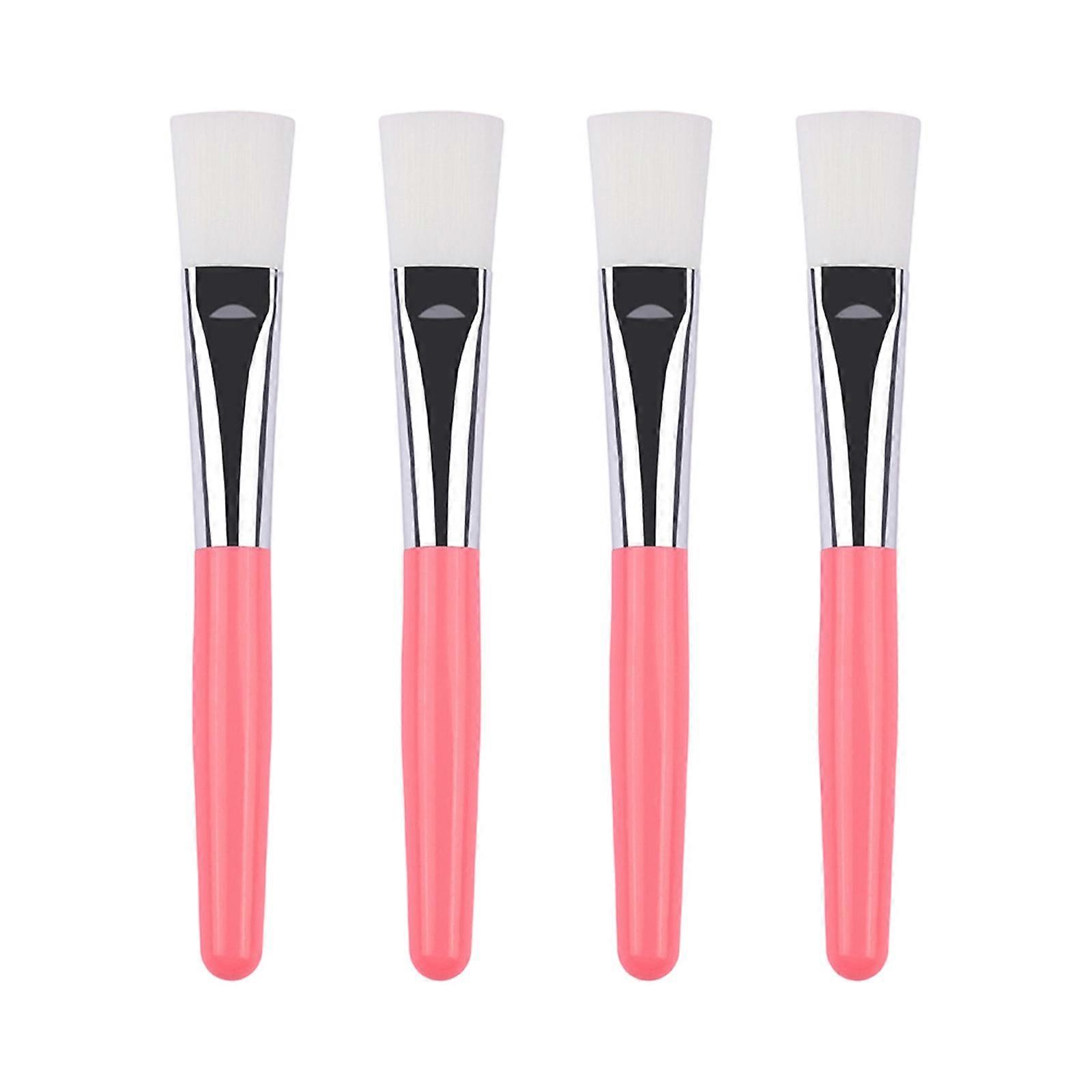 4Piece Mask Applicators Salon Quality Artificial Bristles Even Coverage Hygienic Brush for Masks Makeup Blending Multicolor