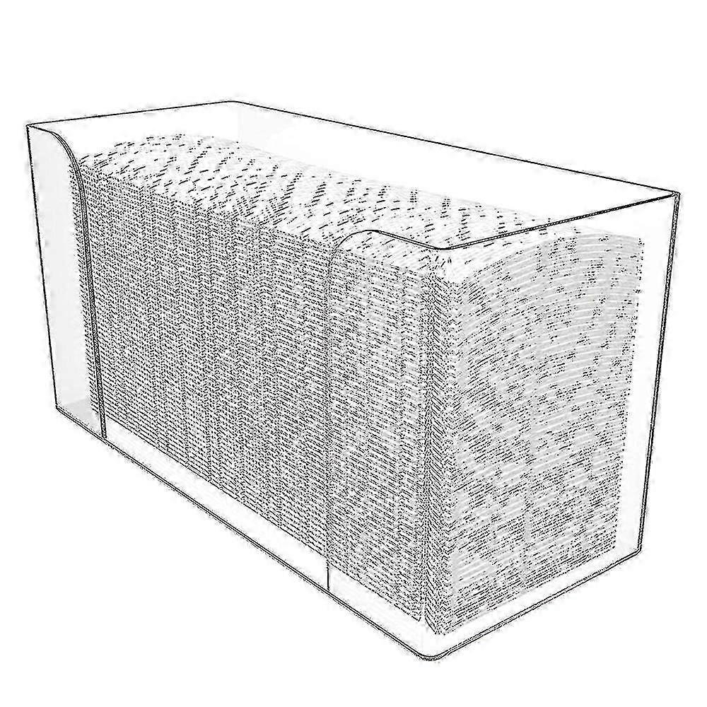 Countertop Paper Towel Dispenser,clear Guest Towel Napkin Holder, Suitable For Z-fold, C-fold Or Mu