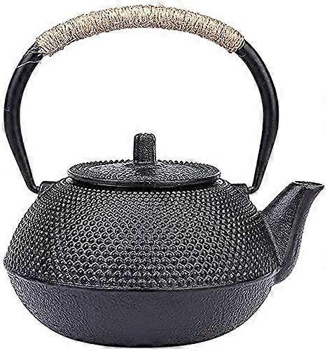 Japanese Style Cast Iron Teapot With Infuser 0.9L Vintage Handmade Stovetop Safe For Loose Leaf Tea And Teabags