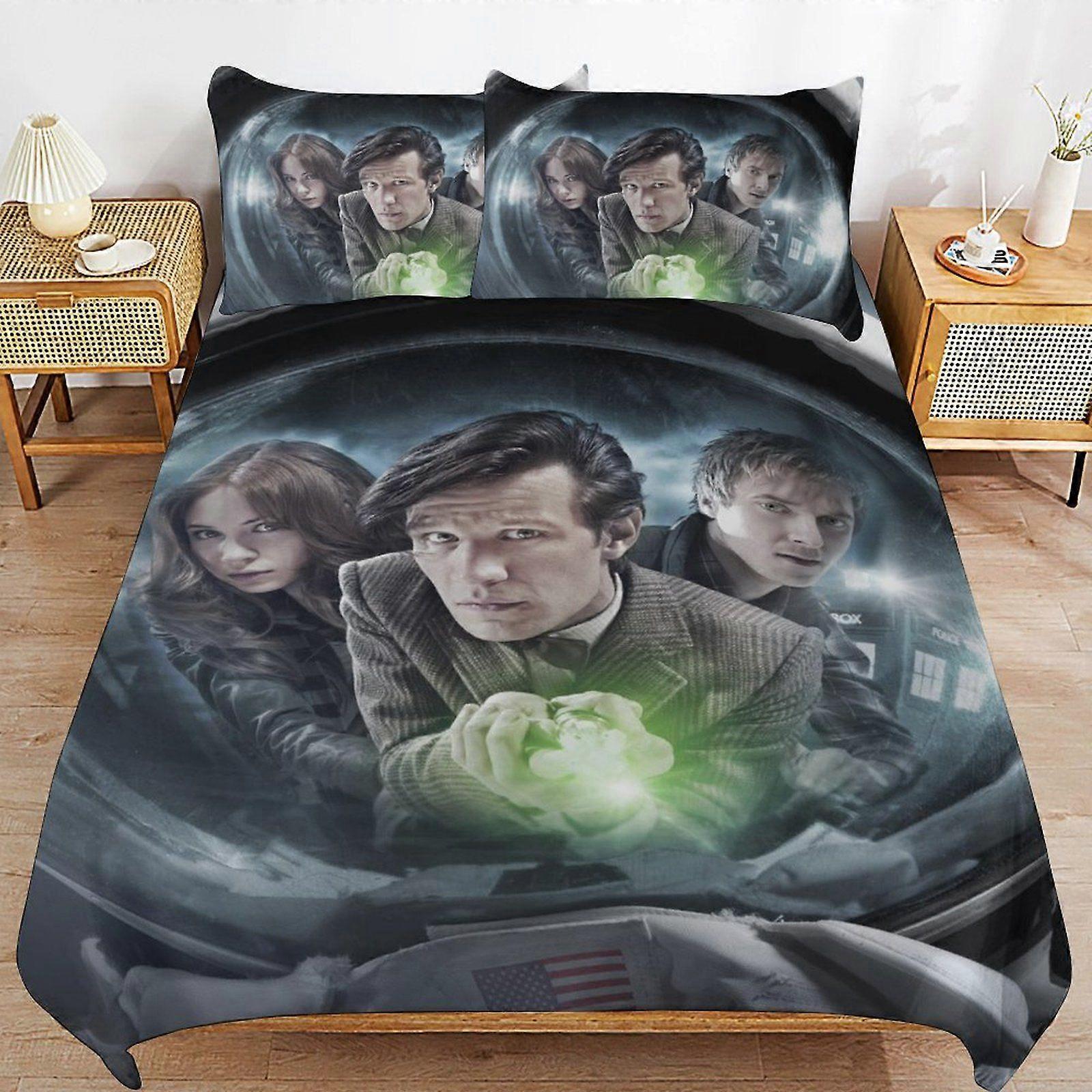 e111 Doctor Who The Animated Series Soft Touch Comfort Fit Easy Zip Bedding Solution Machine Washable Duvet Cover Sets Option a111