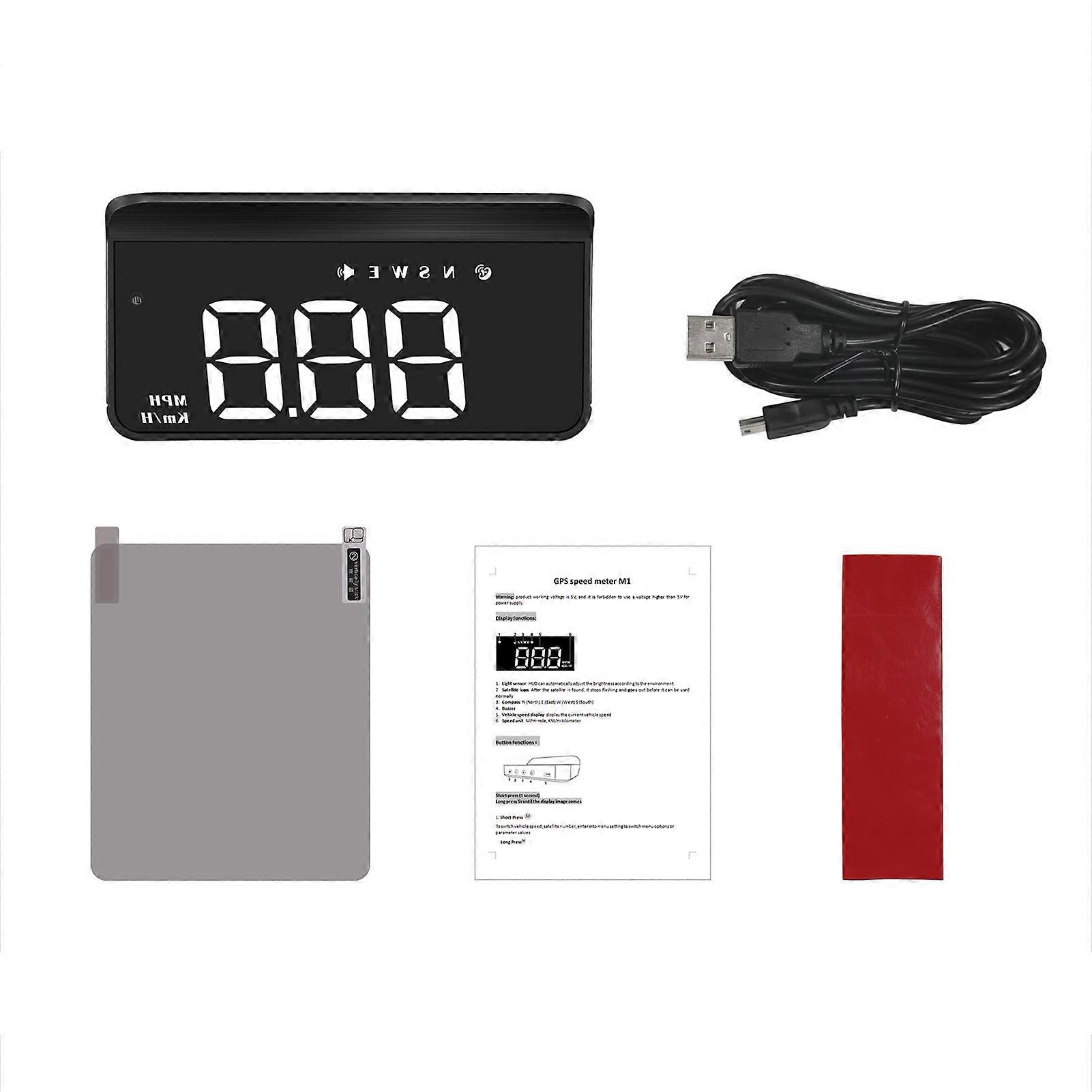 5" digital speed GPS overspeed alert